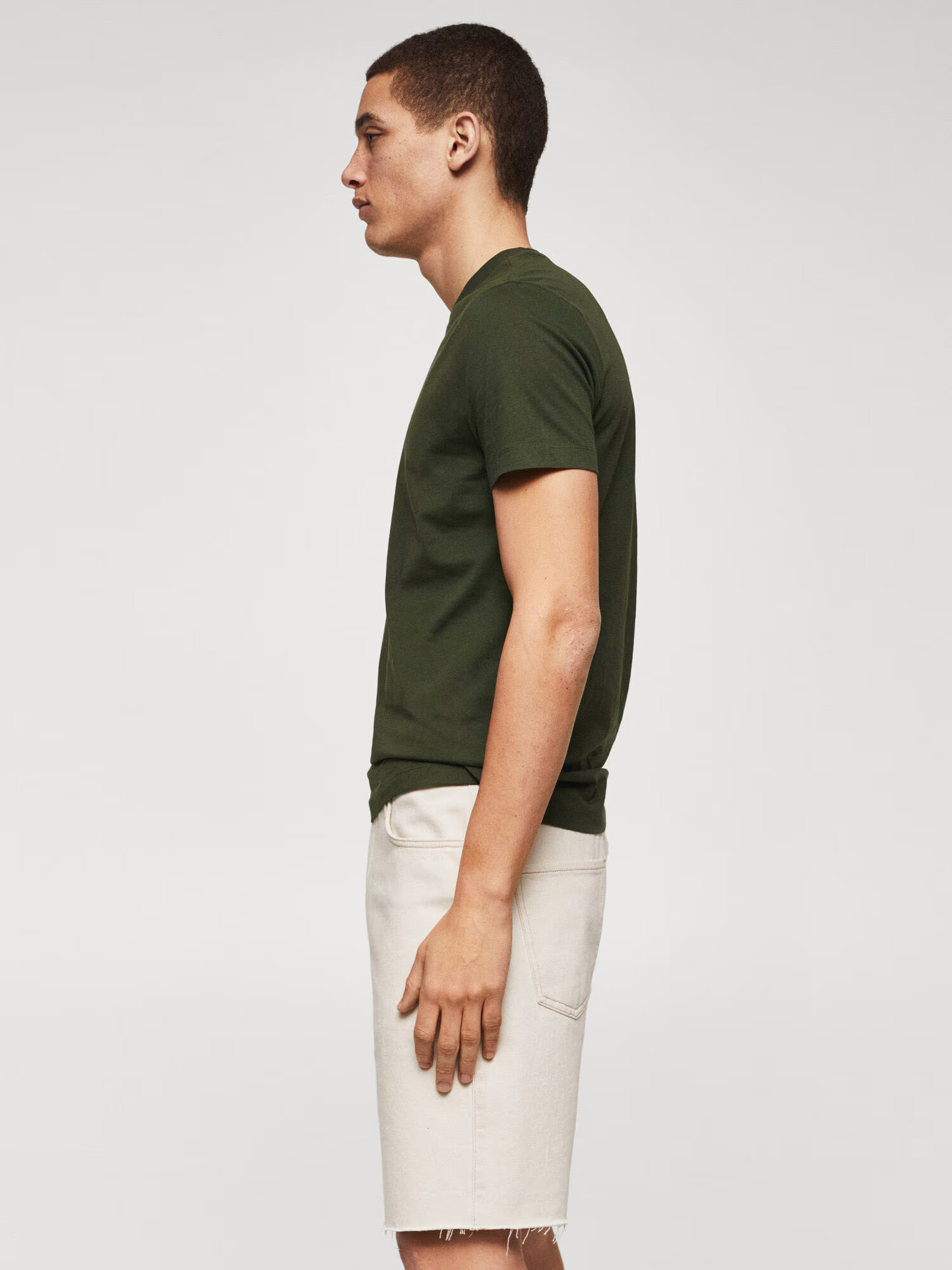 MANGO MAN Tricou 'CHERLO' verde pin - Pled.ro