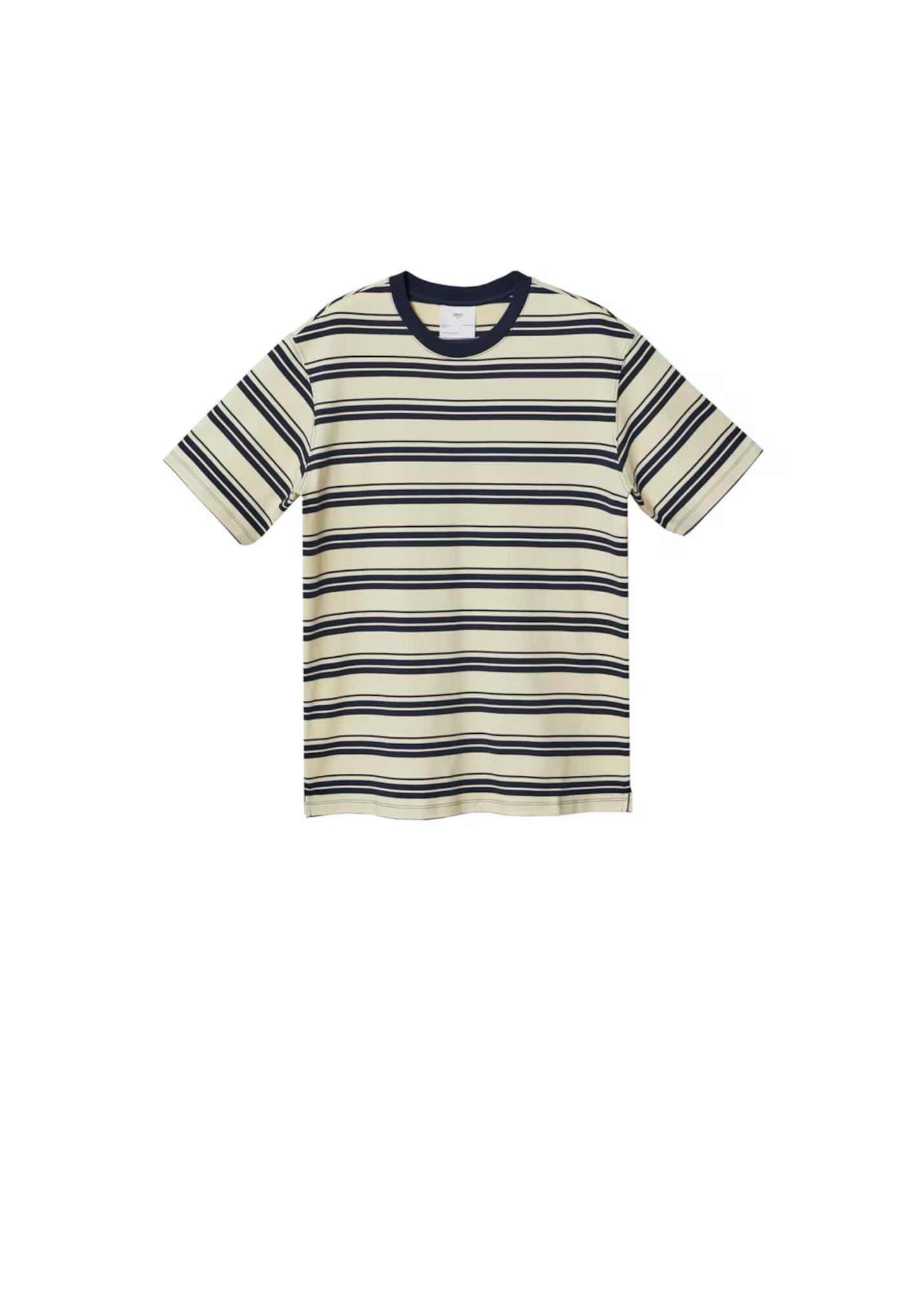 MANGO MAN Tricou 'Riano' crem / bleumarin - Pled.ro