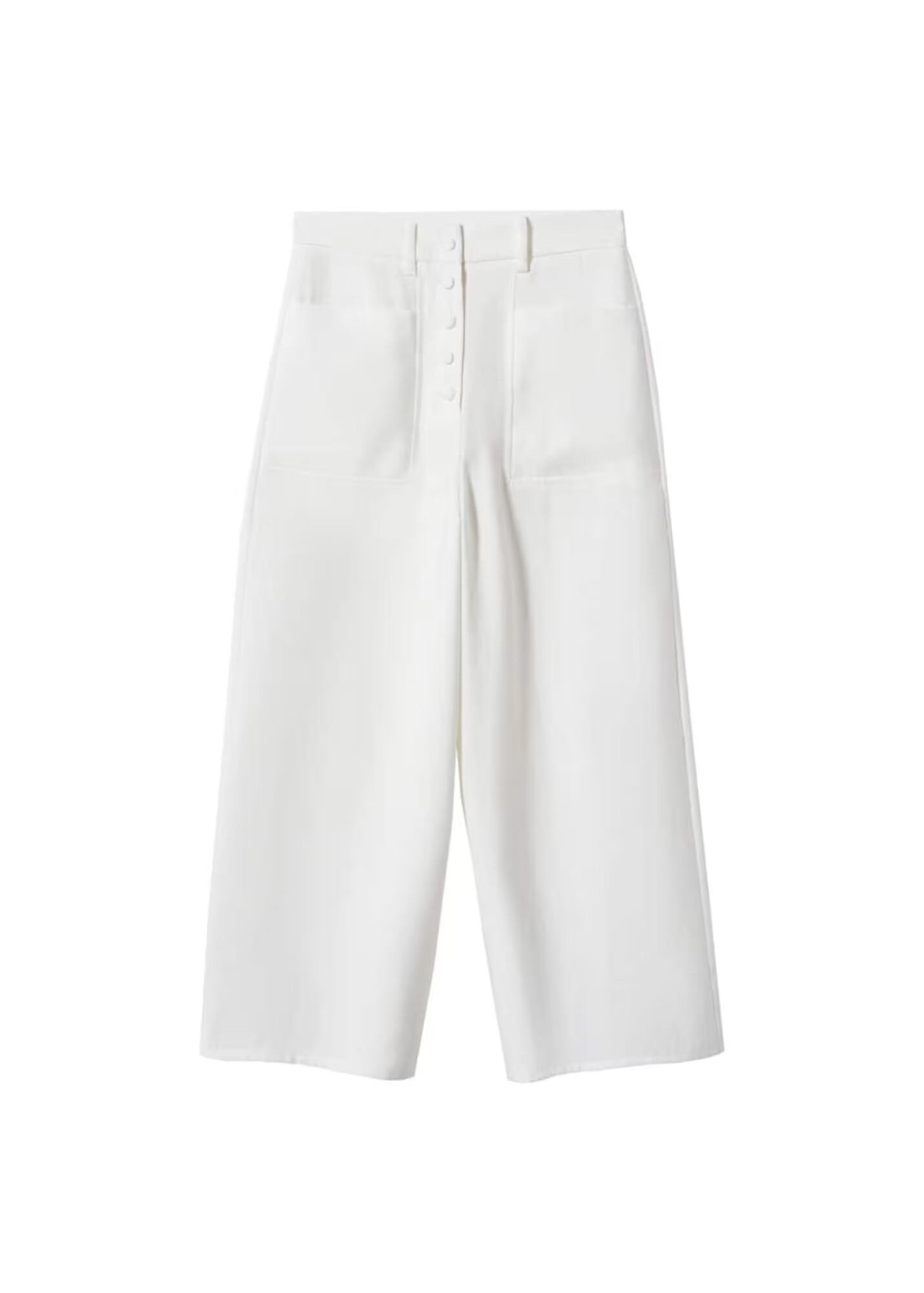 MANGO Pantaloni alb - Pled.ro