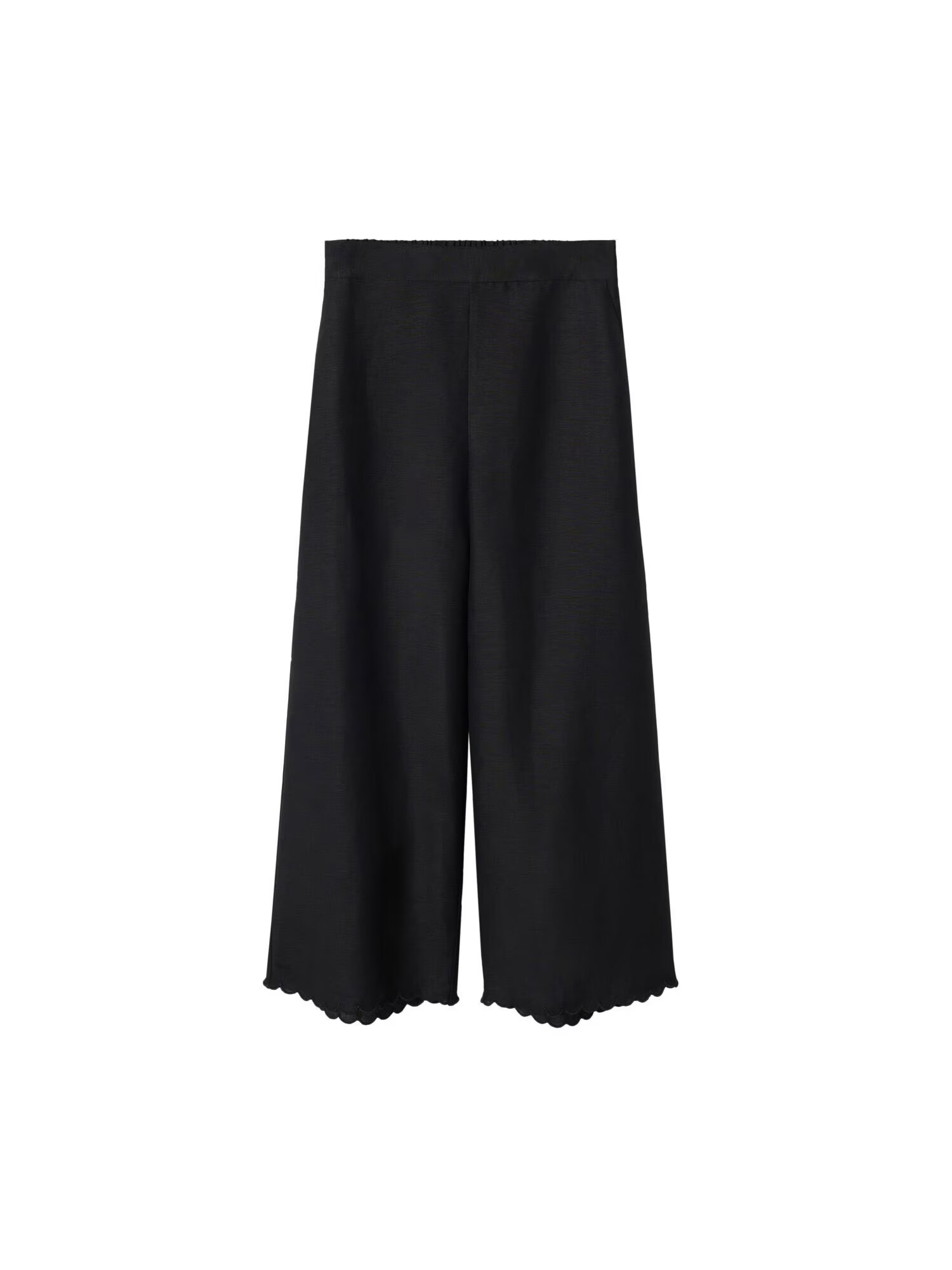 MANGO Pantaloni 'ALMOND' negru - Pled.ro