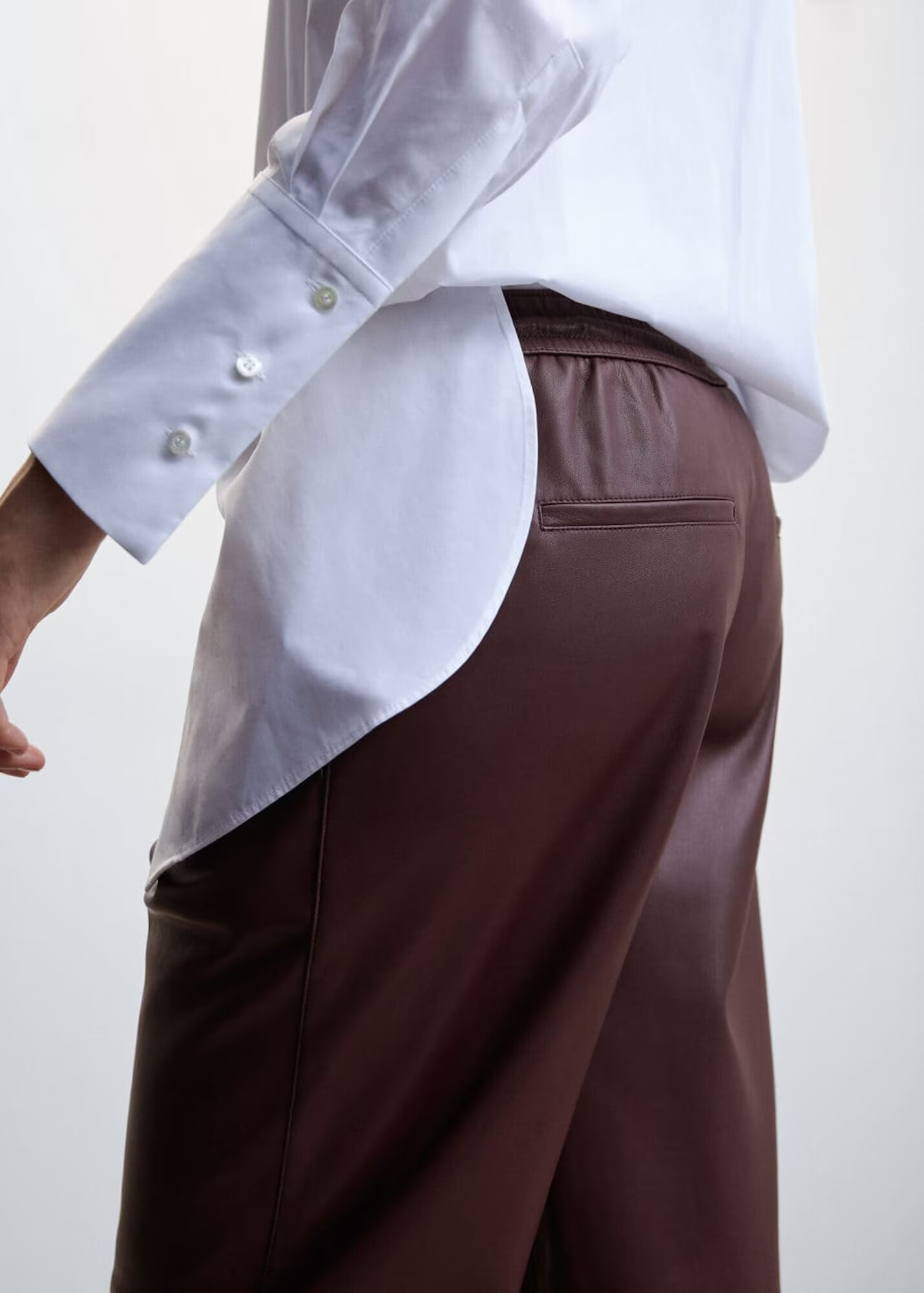 MANGO Pantaloni 'Apple' roșu bordeaux - Pled.ro