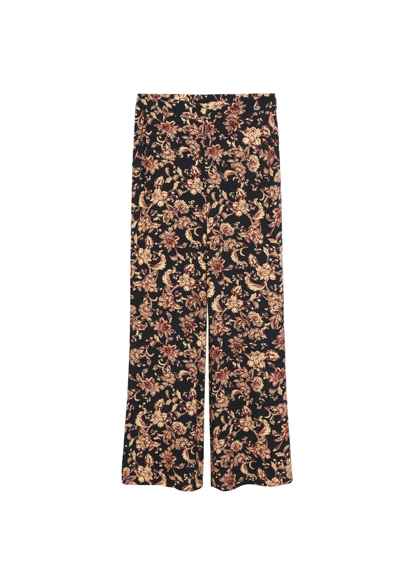 MANGO Pantaloni 'Aruba' bej / sângeriu / negru - Pled.ro