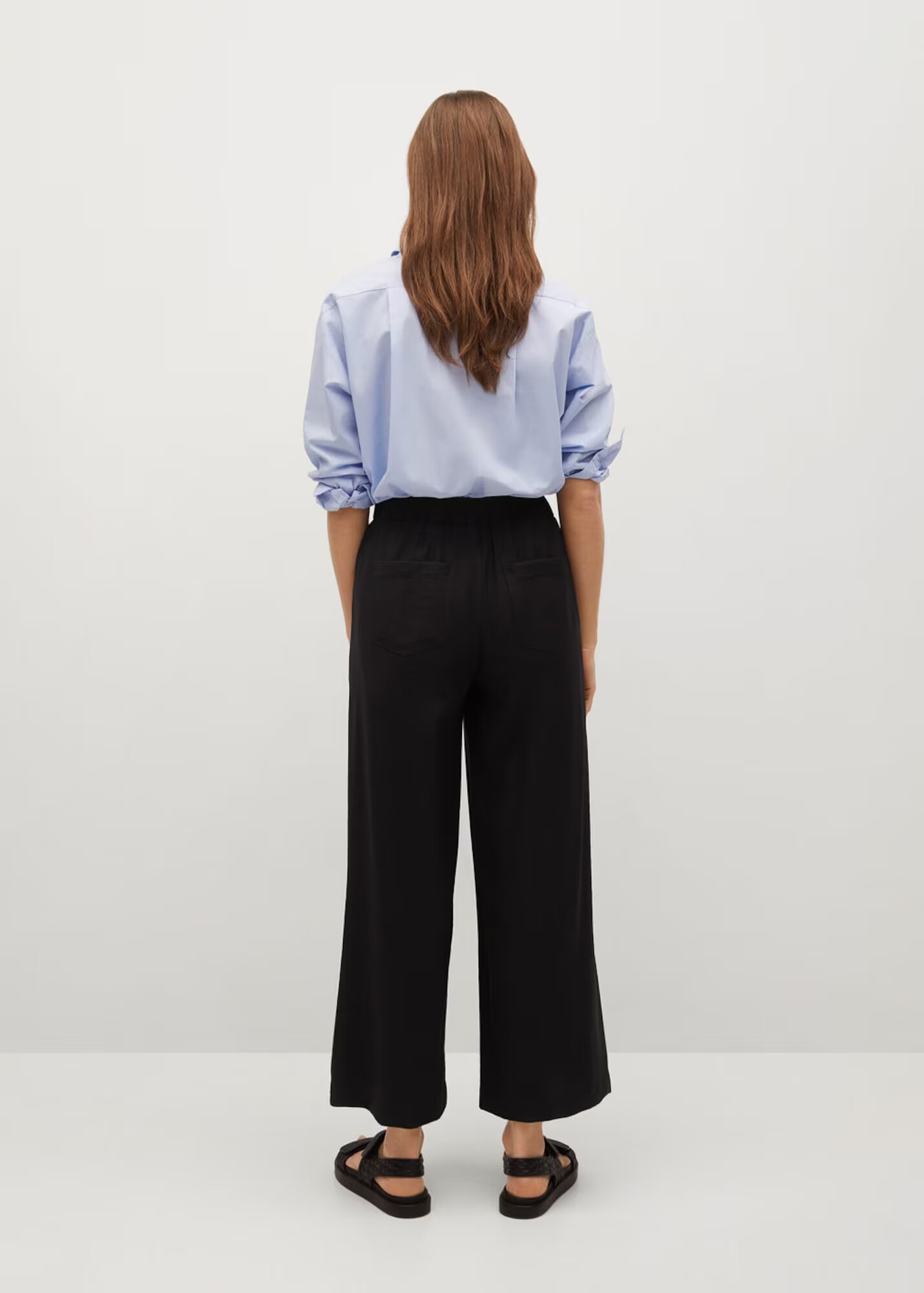 MANGO Pantaloni 'Bambu' negru - Pled.ro