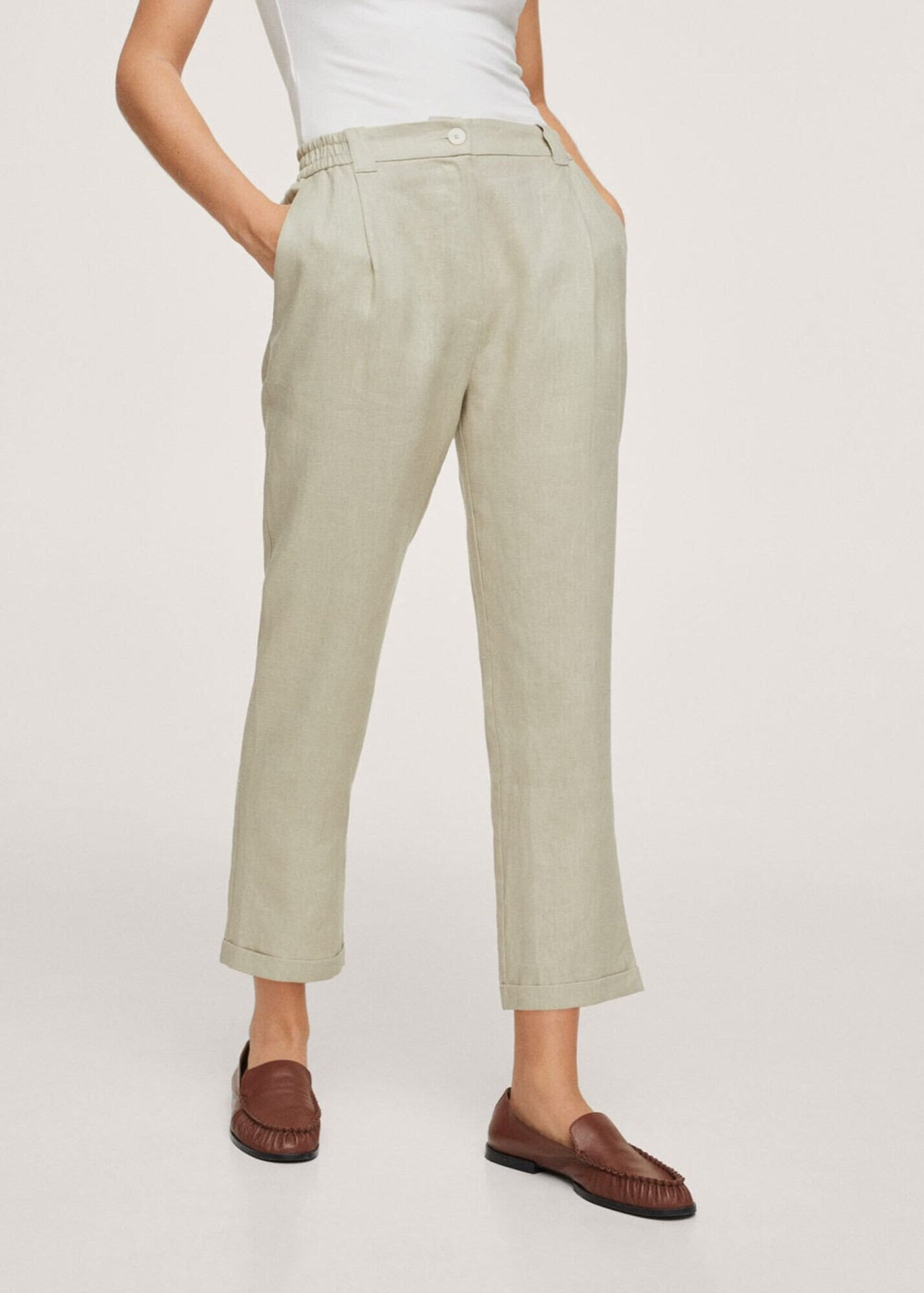 MANGO Pantaloni 'Clau' bej - Pled.ro