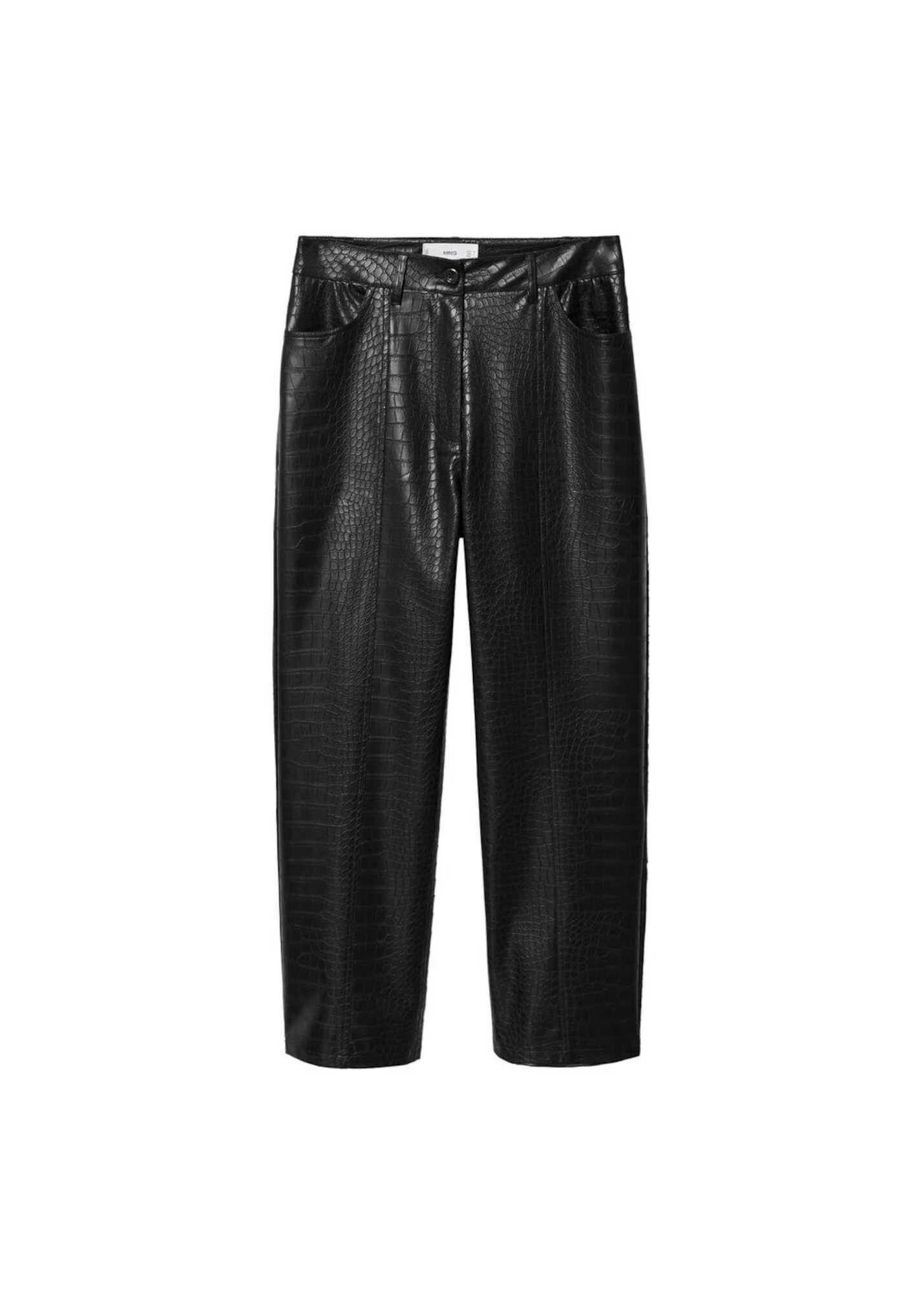 MANGO Pantaloni 'Croco' negru - Pled.ro