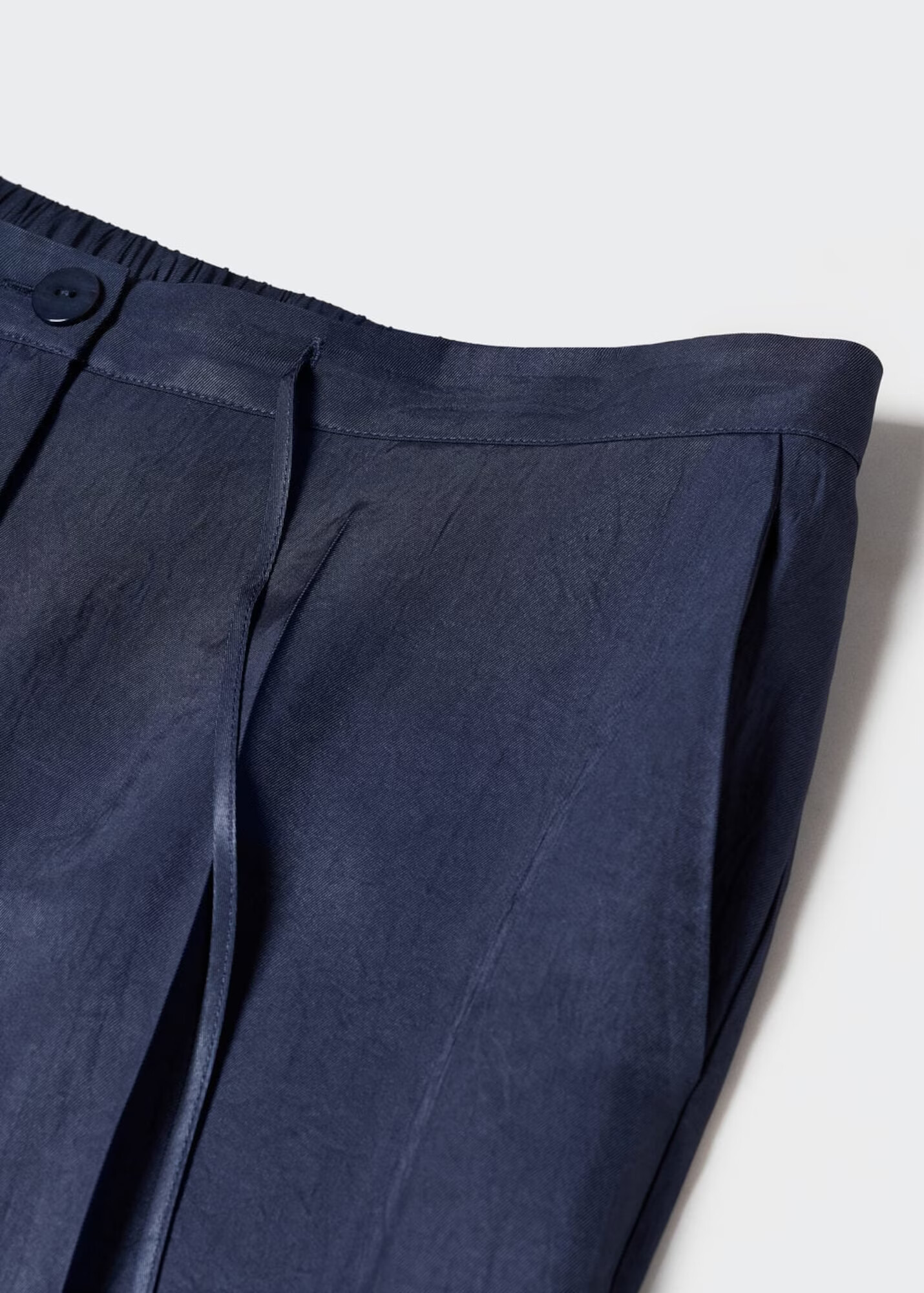 MANGO Pantaloni cu dungă 'EMMA' bleumarin - Pled.ro