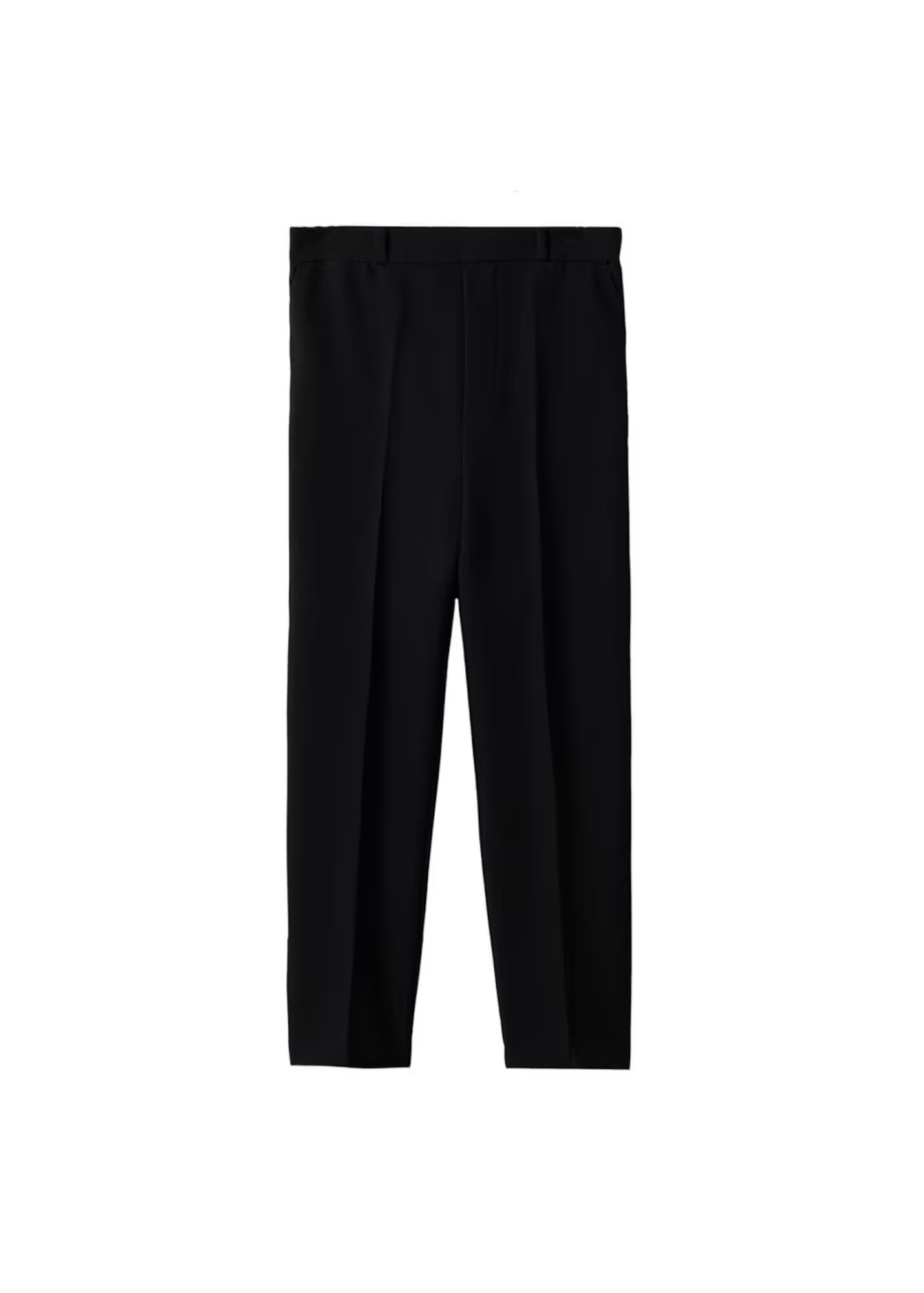 MANGO Pantaloni cu dungă 'Gorito' negru - Pled.ro