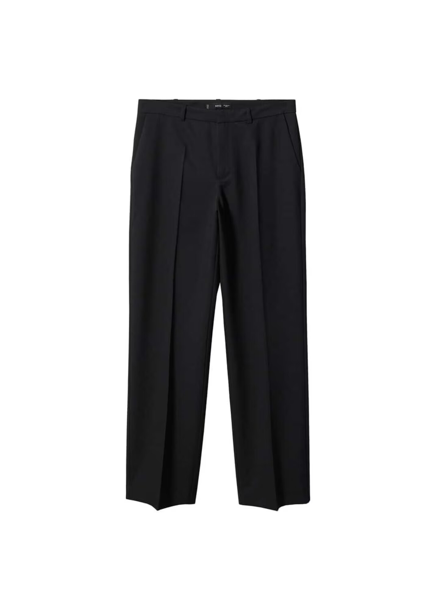 MANGO Pantaloni cu dungă 'Greta' negru - Pled.ro