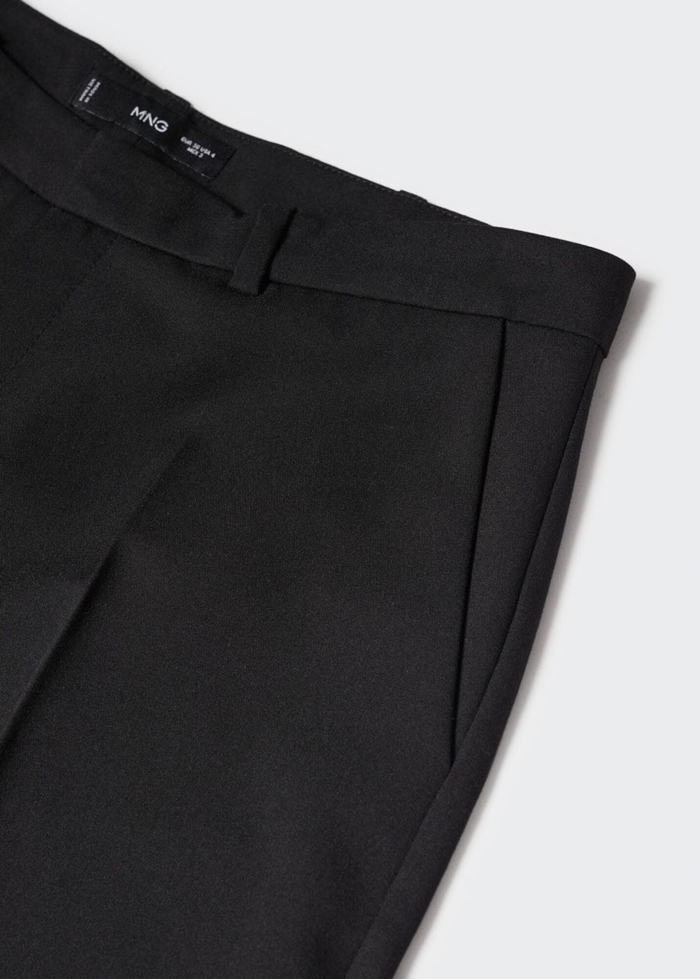 MANGO Pantaloni cu dungă 'Greta' negru - Pled.ro