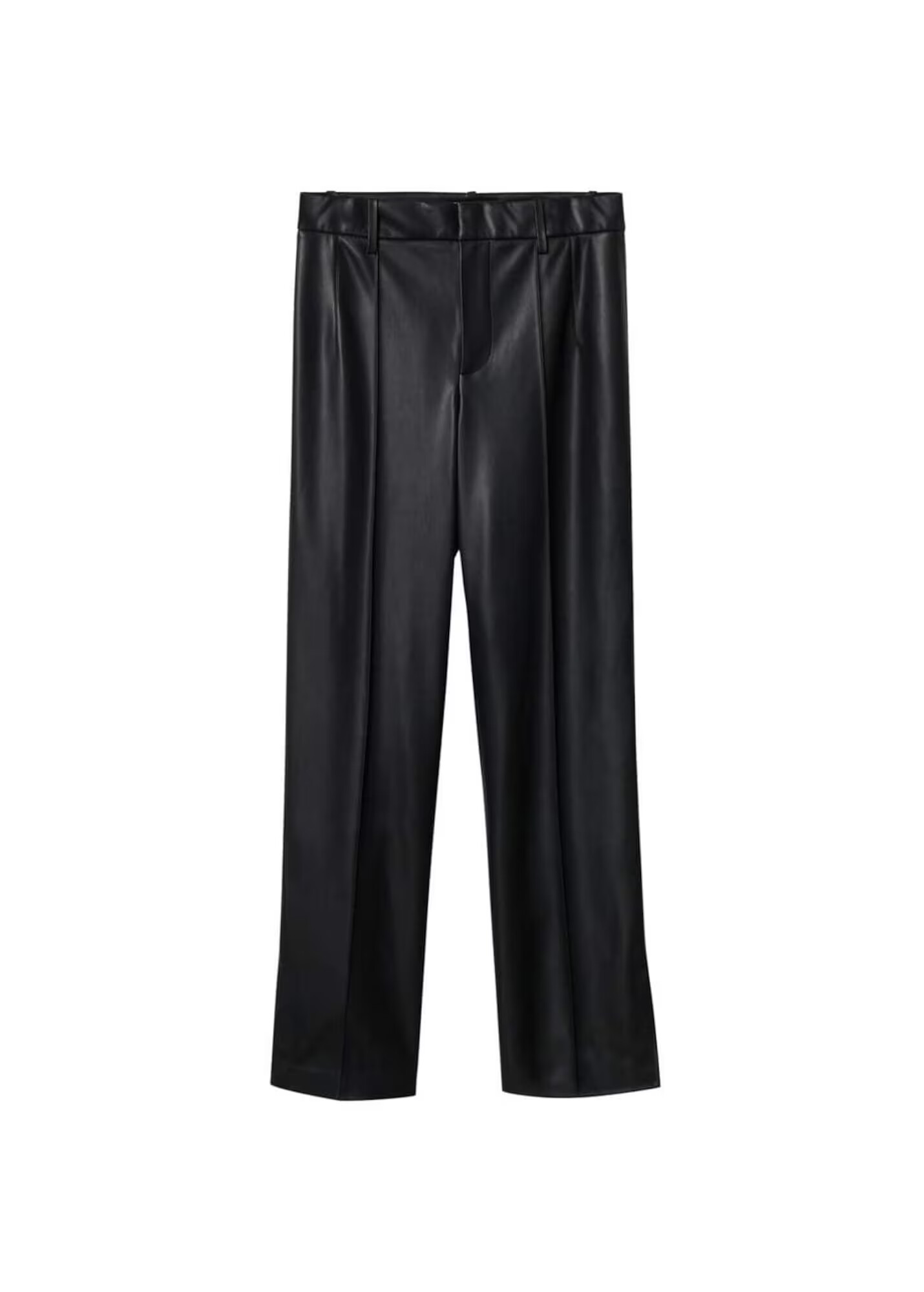 MANGO Pantaloni cu dungă 'Maki' negru - Pled.ro