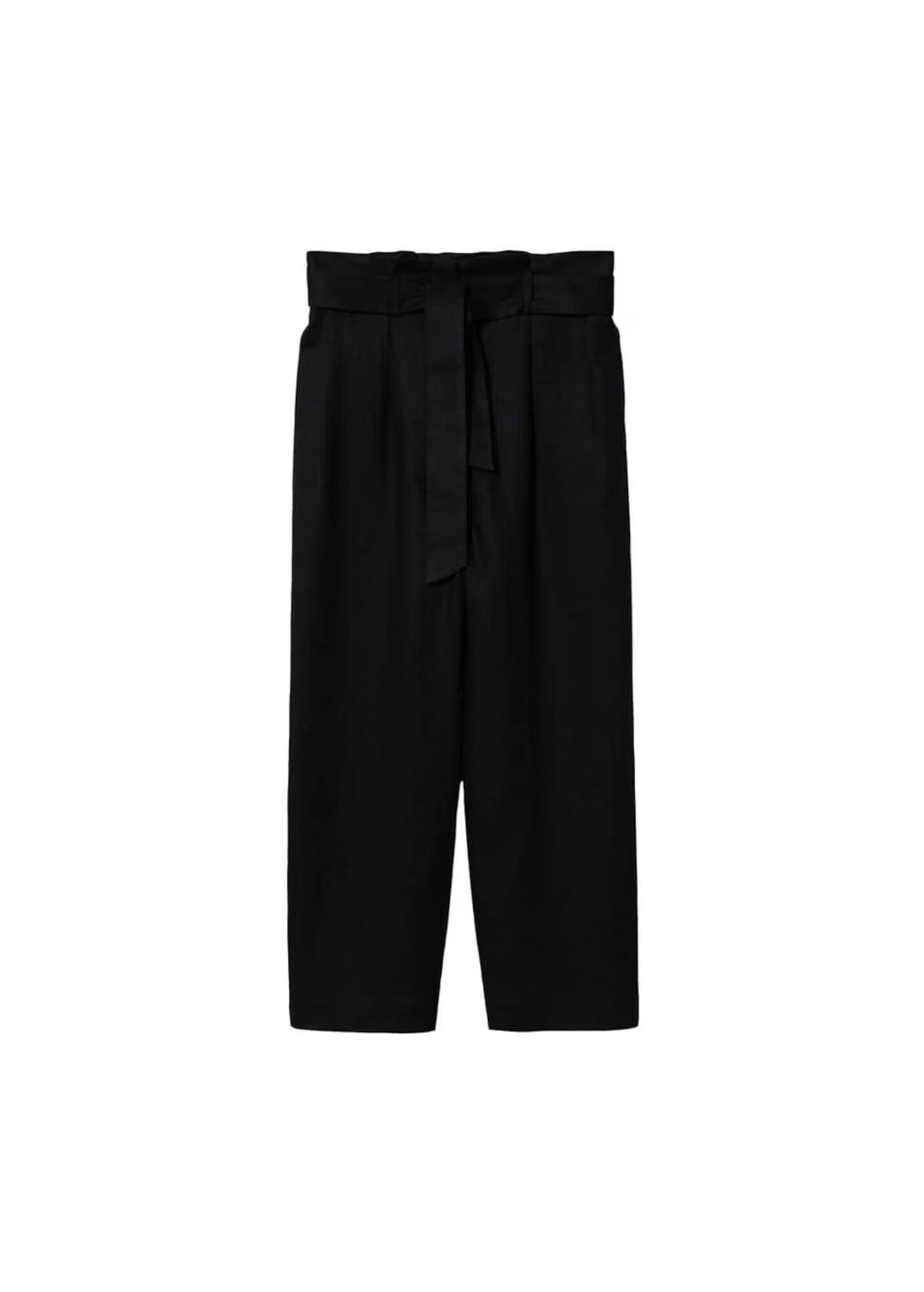 MANGO Pantaloni cutați 'Ampabelt' negru - Pled.ro