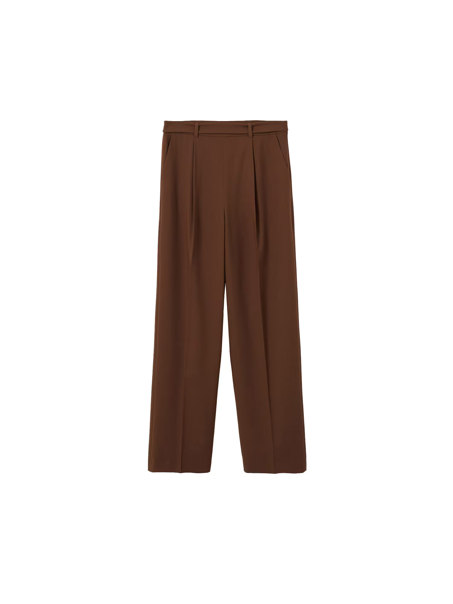 MANGO Pantaloni cutați 'Charlie' maro caramel - Pled.ro