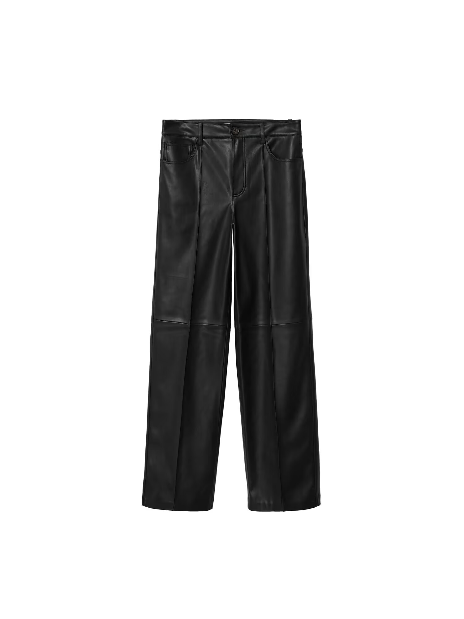 MANGO Pantaloni cutați negru - Pled.ro