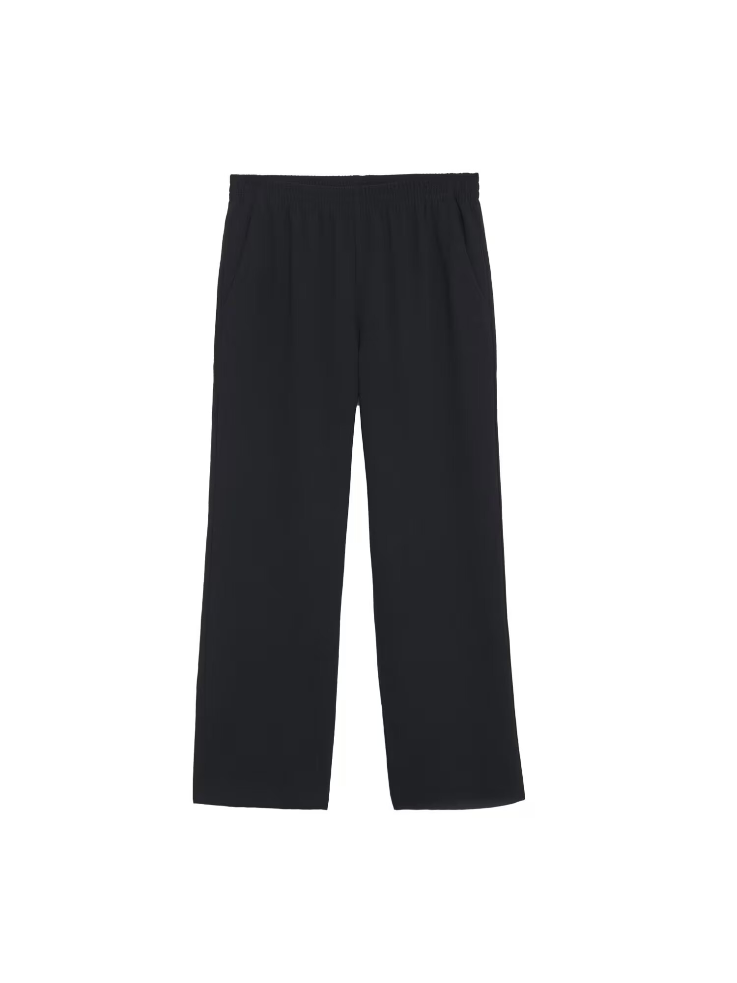 MANGO Pantaloni cutați negru - Pled.ro