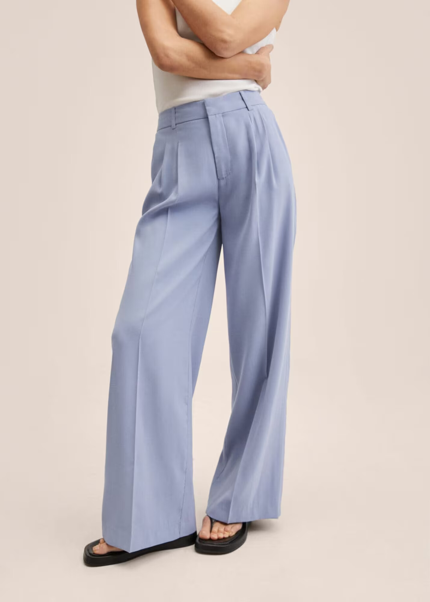 MANGO Pantaloni cutați 'Paul' opal - Pled.ro