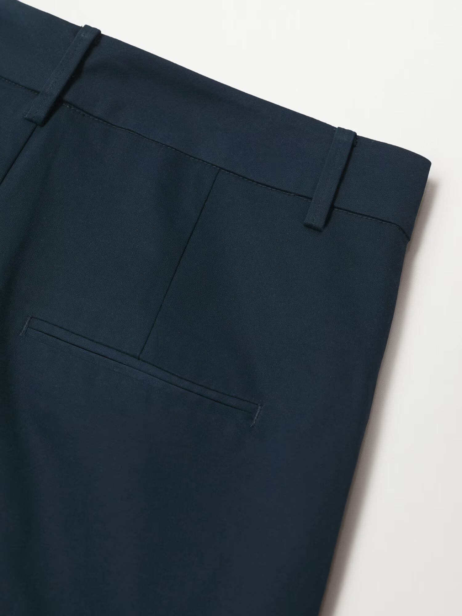 MANGO Pantaloni eleganți bleumarin - Pled.ro