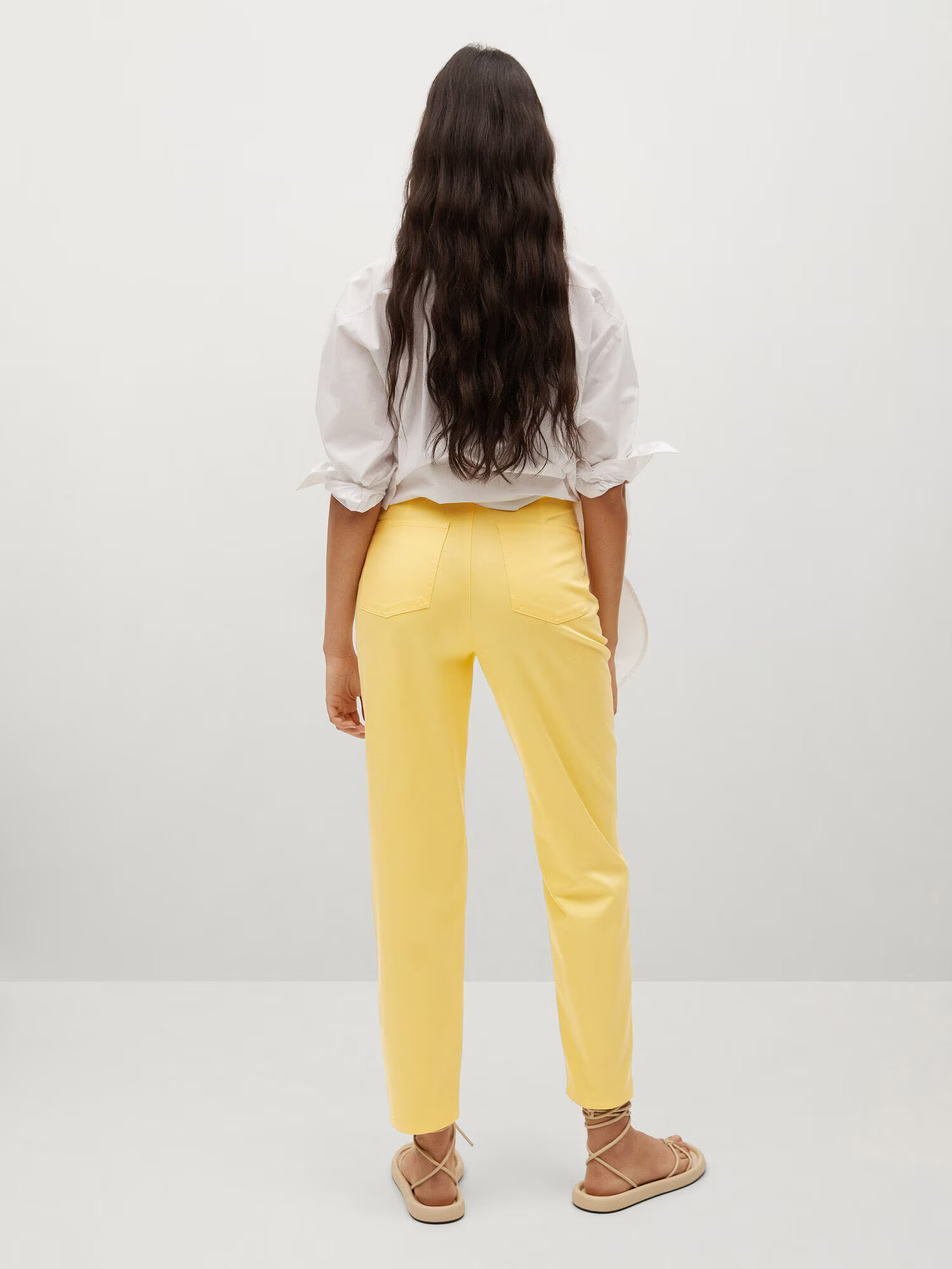 MANGO Pantaloni 'FIVES' galben - Pled.ro