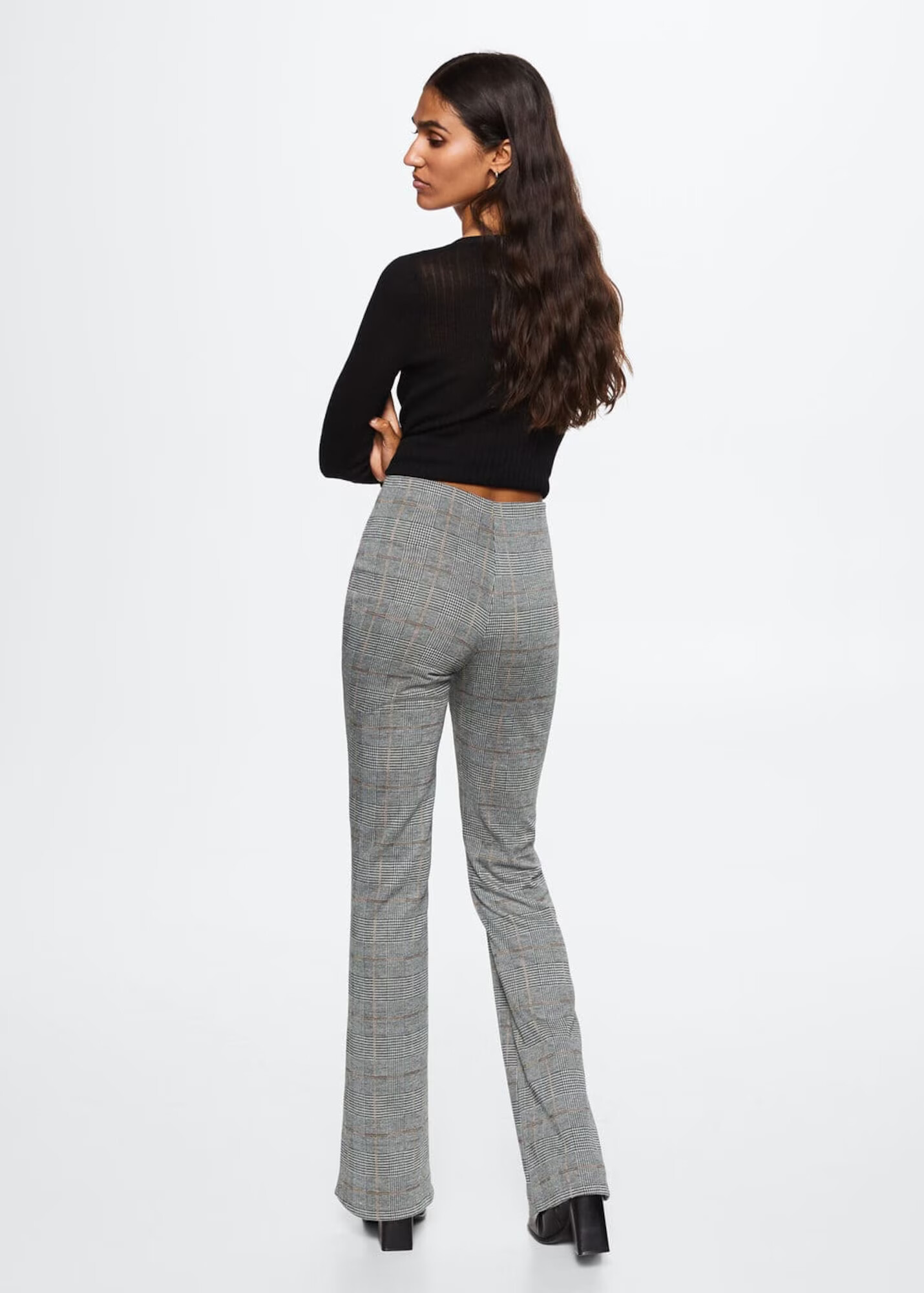 MANGO Pantaloni 'GALO' gri / gri taupe / negru / alb - Pled.ro