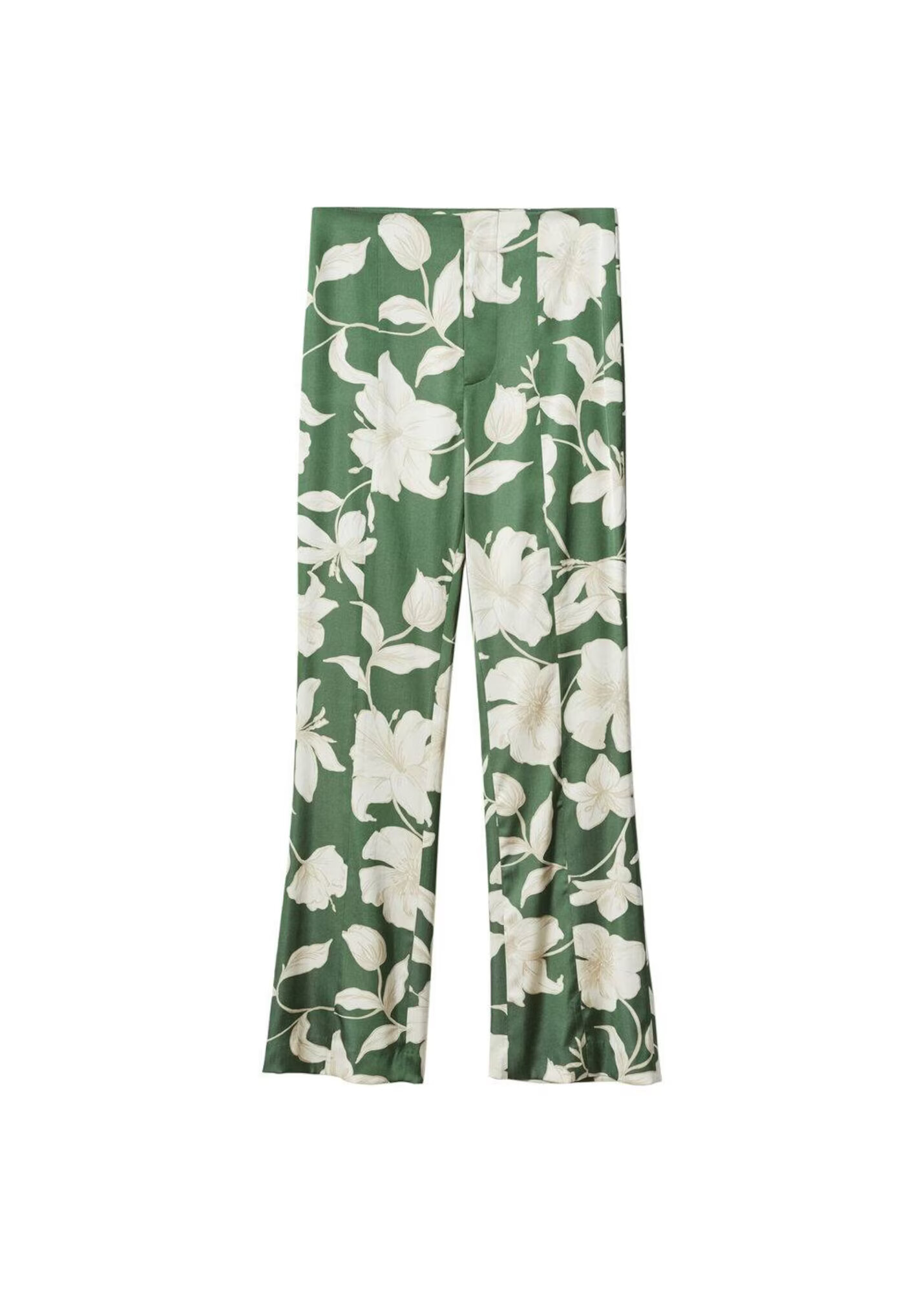 MANGO Pantaloni 'Grass' crem / bej deschis / verde - Pled.ro