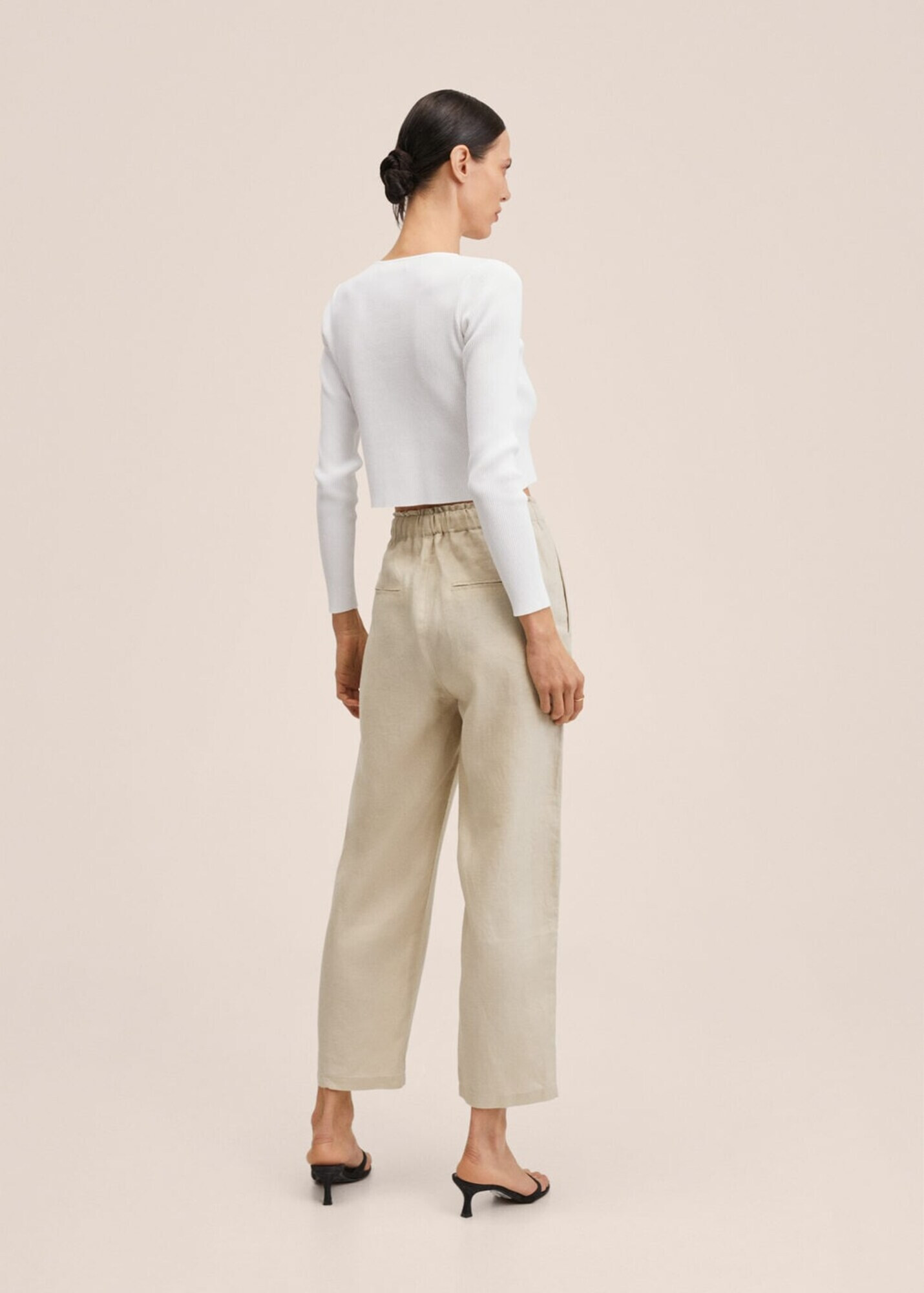 MANGO Pantaloni gri deschis - Pled.ro