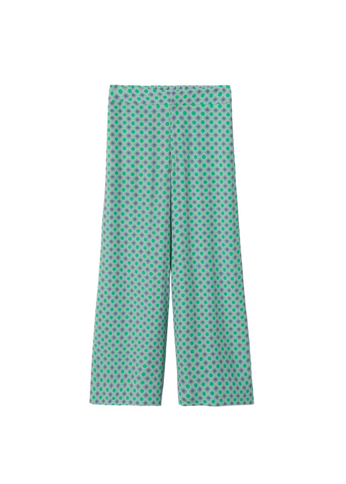 MANGO Pantaloni 'Jaipur' albastru / gri / verde / verde deschis - Pled.ro