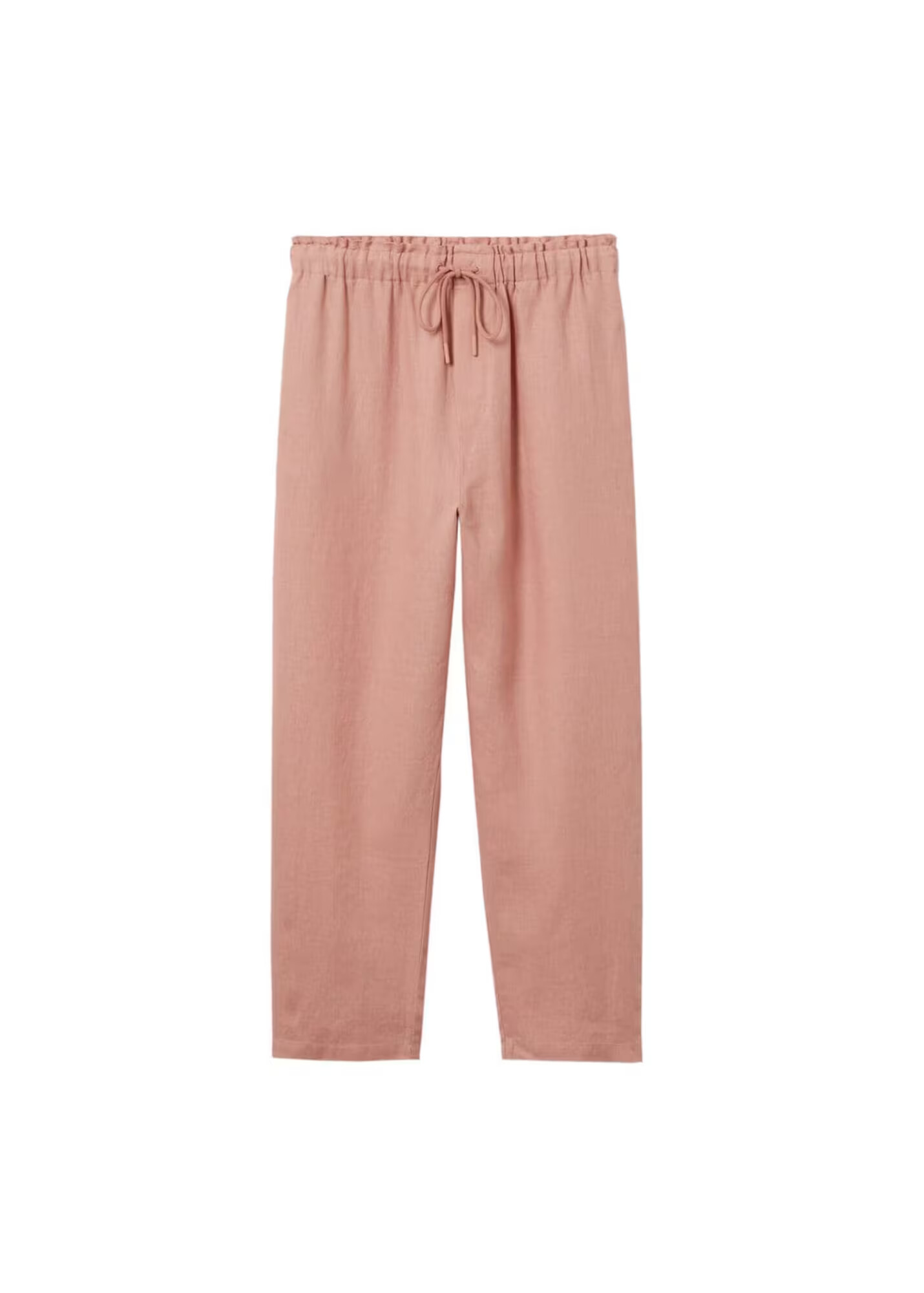 MANGO Pantaloni 'Linen' roz pal - Pled.ro