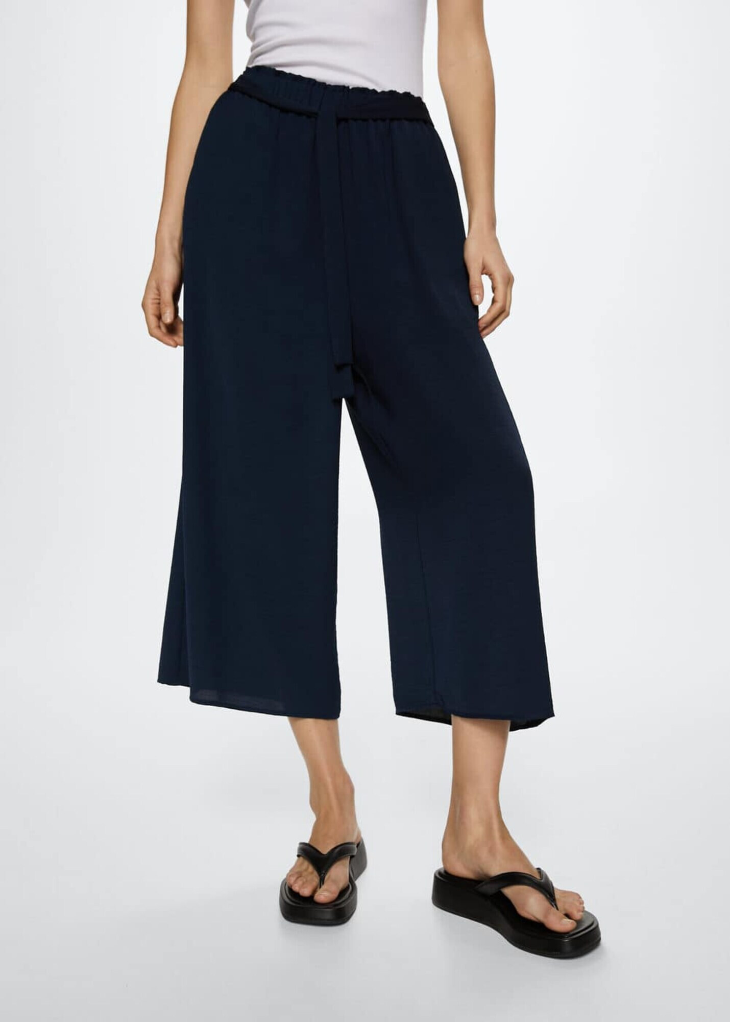 MANGO Pantaloni 'lota' bleumarin - Pled.ro