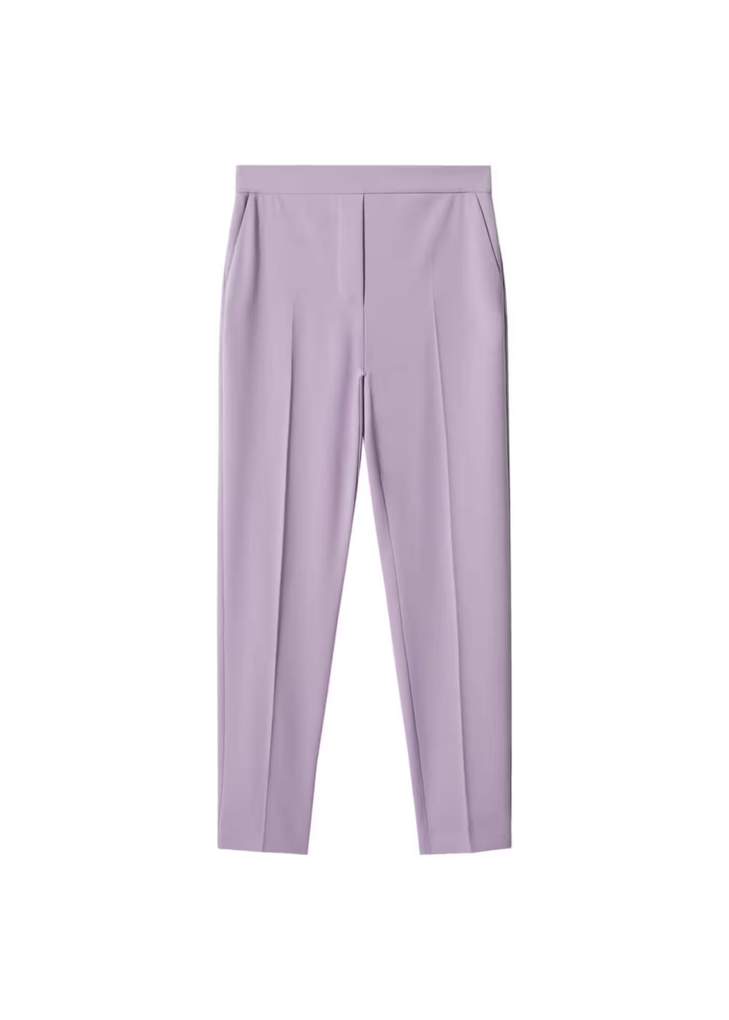 MANGO Pantaloni mov pastel - Pled.ro