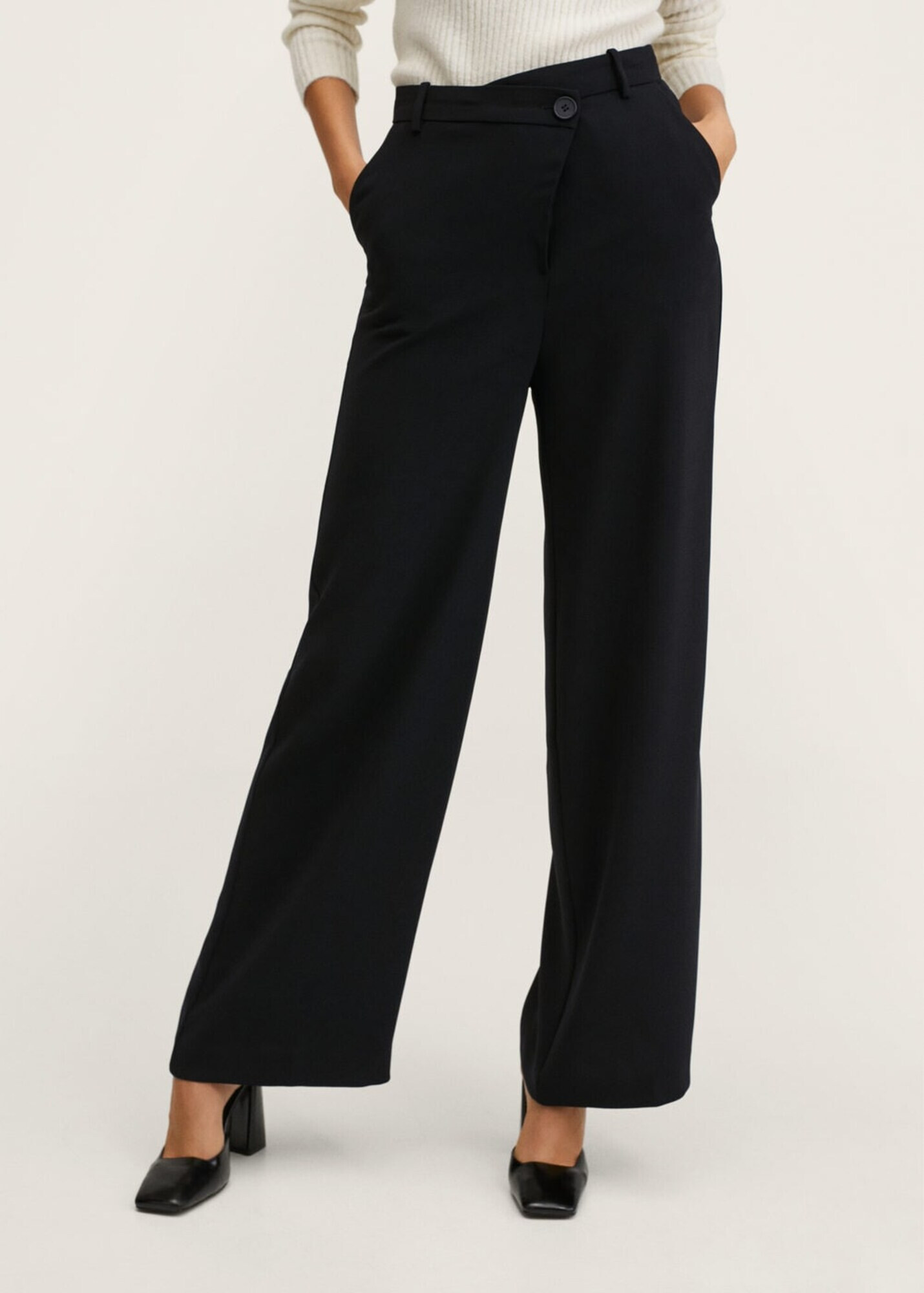 MANGO Pantaloni negru - Pled.ro