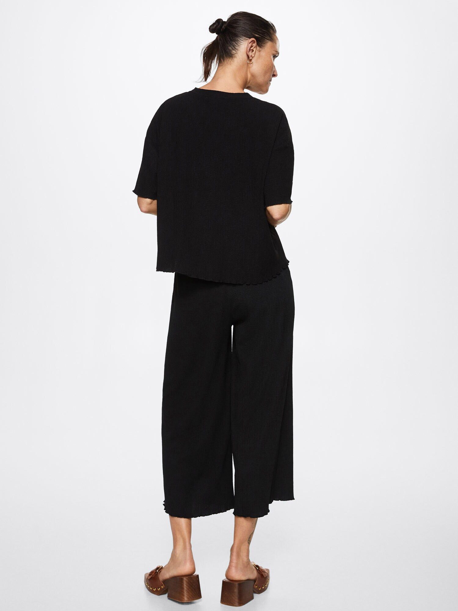 MANGO Pantaloni negru - Pled.ro