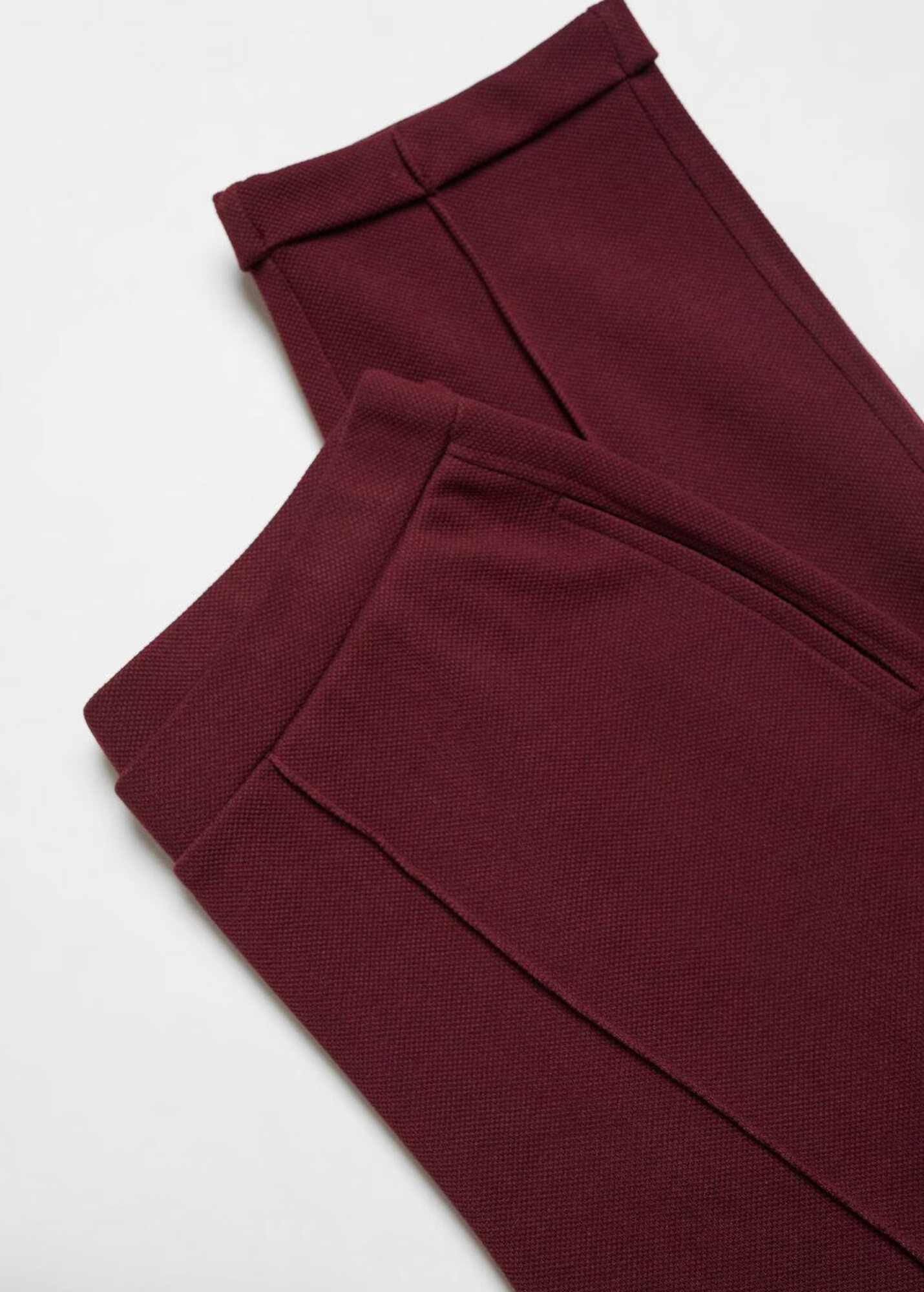 MANGO Pantaloni roșu bordeaux - Pled.ro