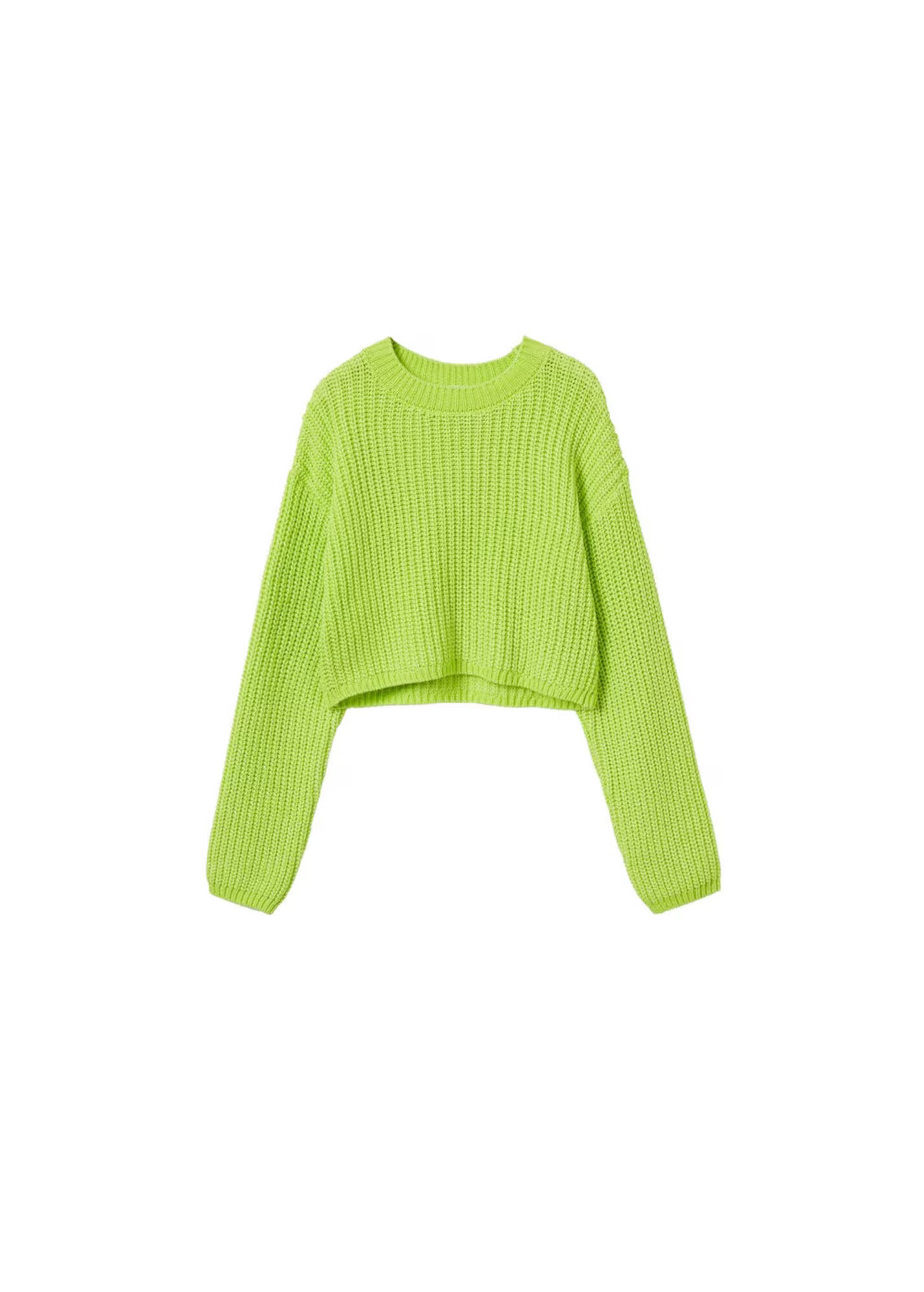 MANGO Pulover 'Hoop' verde neon - Pled.ro