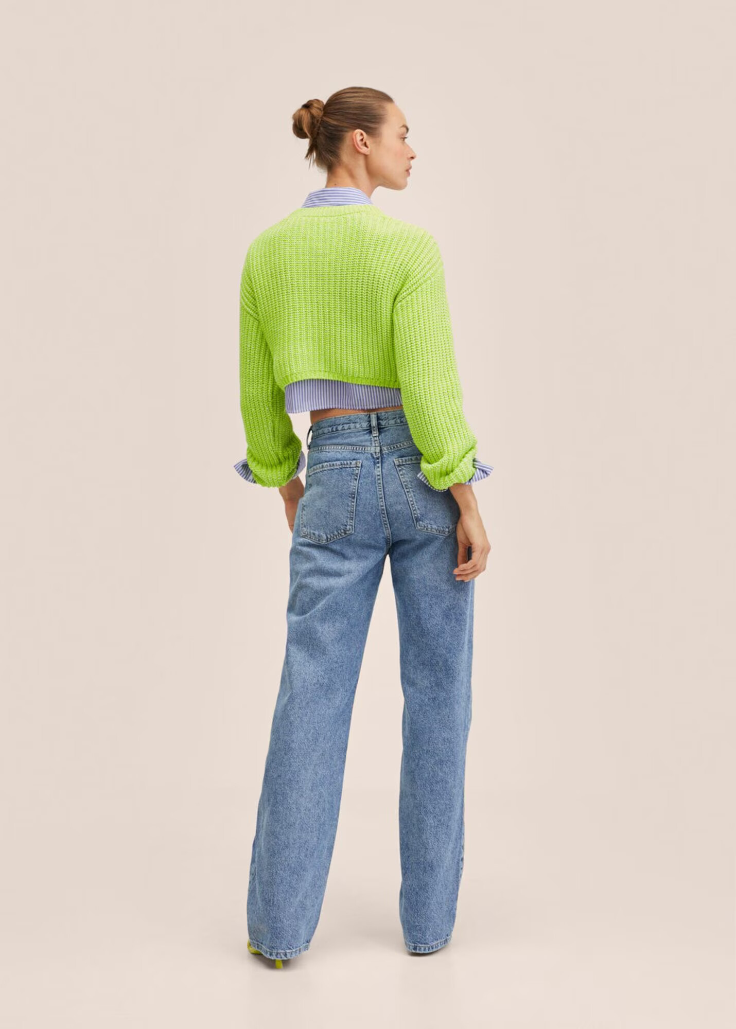 MANGO Pulover 'Hoop' verde neon - Pled.ro