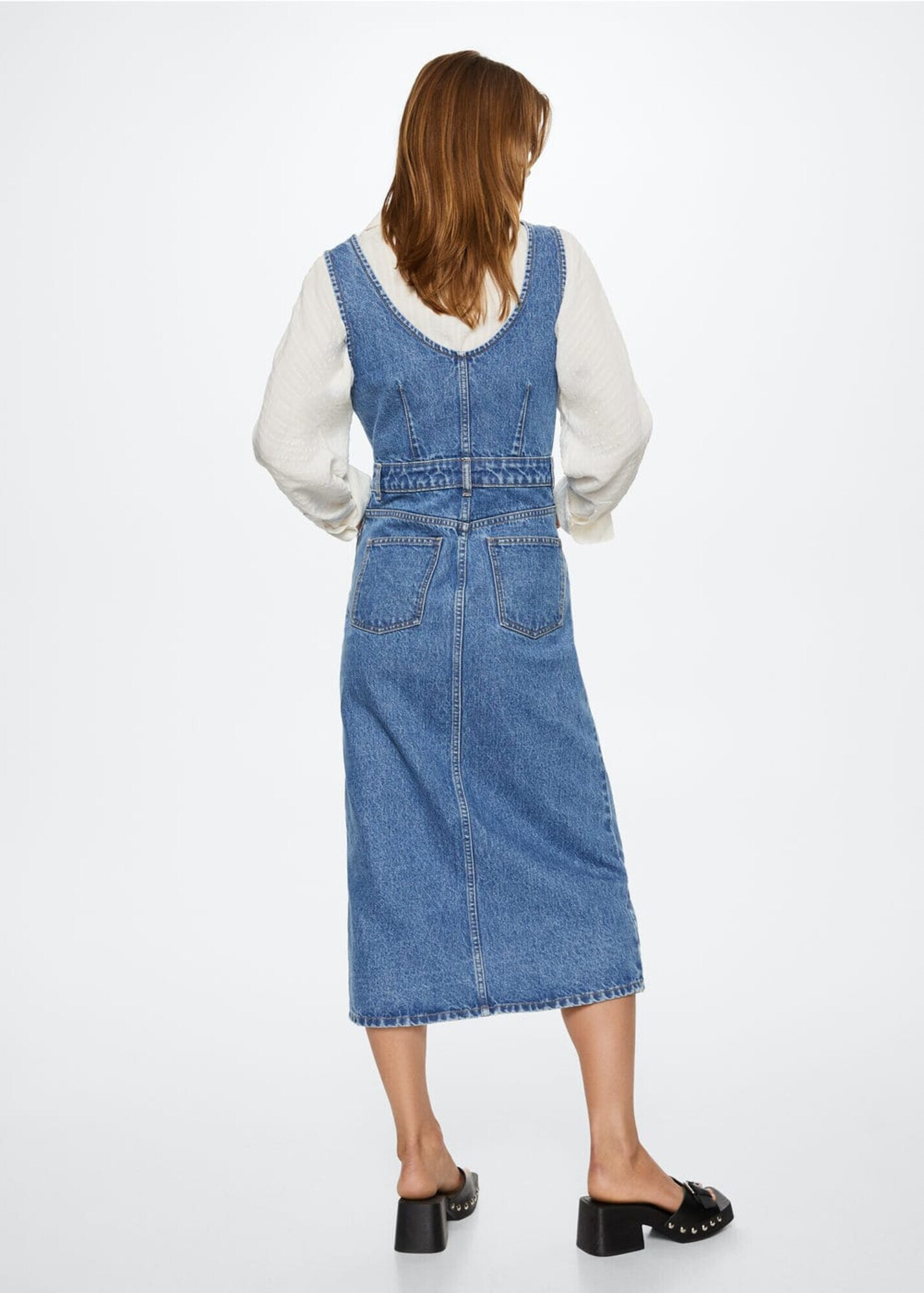 MANGO Rochie 'Camila' albastru denim - Pled.ro