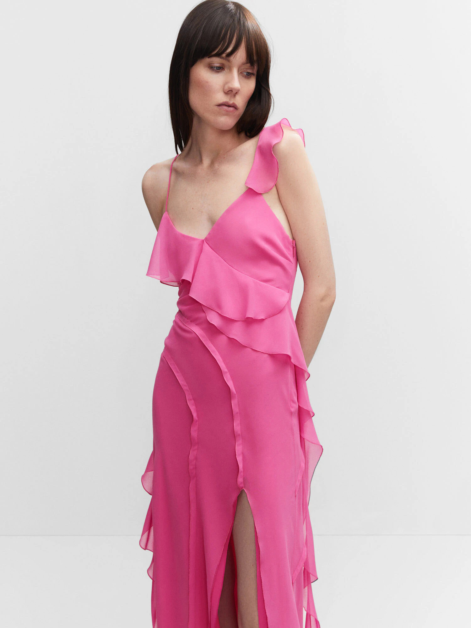 MANGO Rochie de seară 'NORA' fucsia - Pled.ro