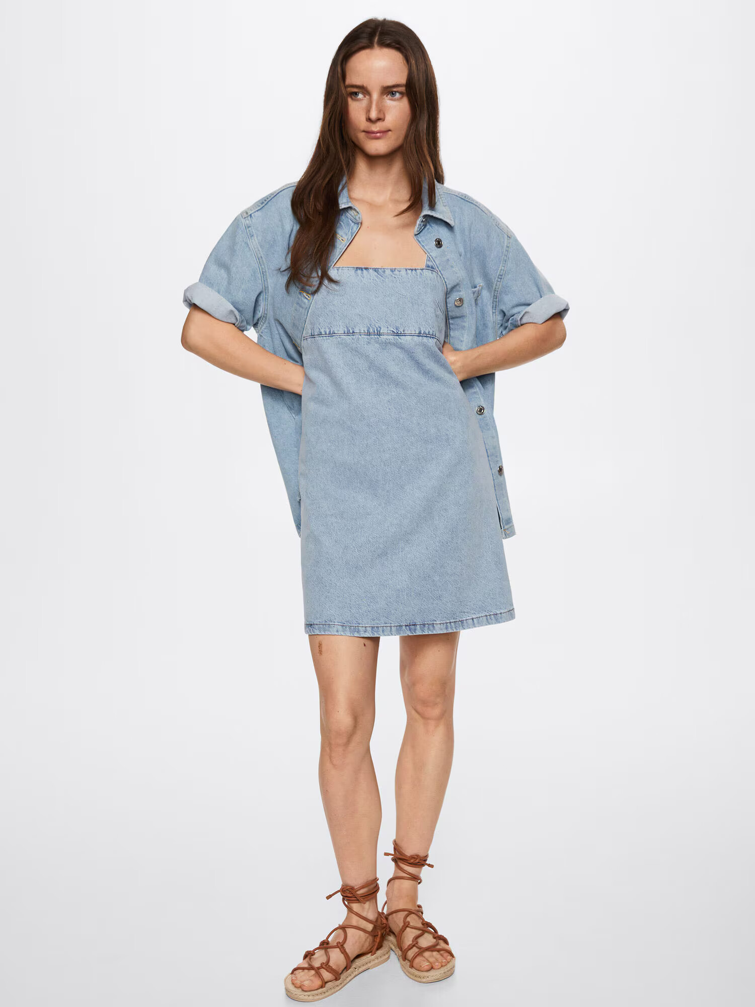 MANGO Rochie 'Kyomi' albastru denim - Pled.ro