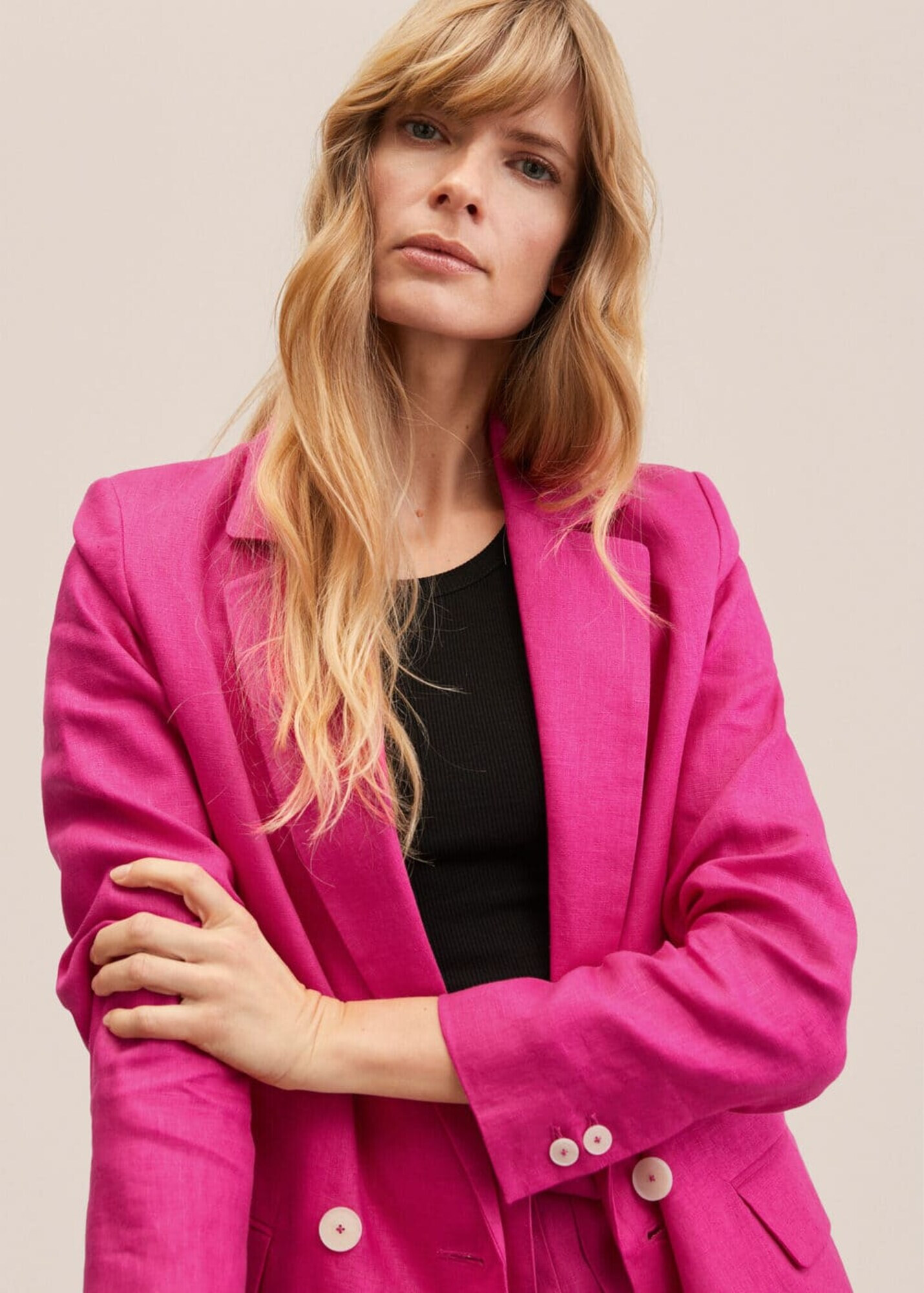 MANGO Sacou fucsia - Pled.ro