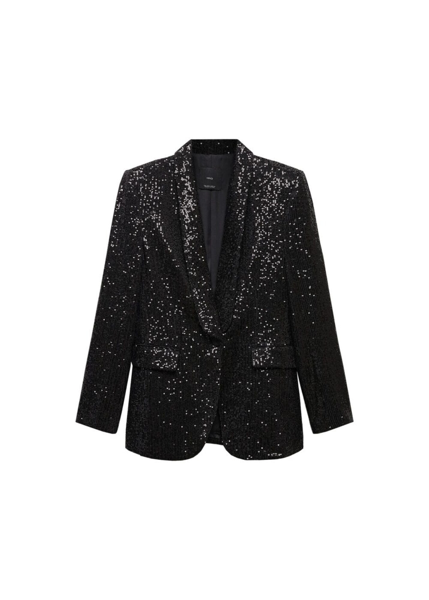 MANGO Sacou 'Glitter' negru - Pled.ro