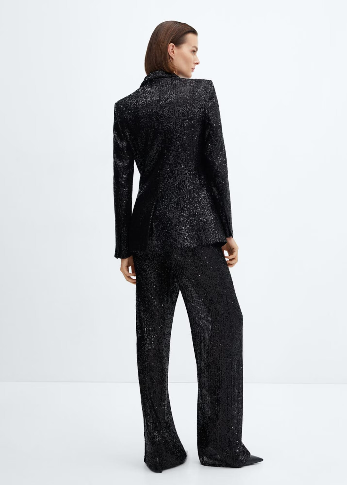 MANGO Sacou 'Glitter' negru - Pled.ro