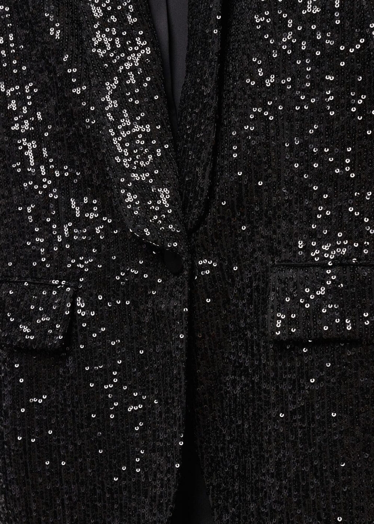 MANGO Sacou 'Glitter' negru - Pled.ro