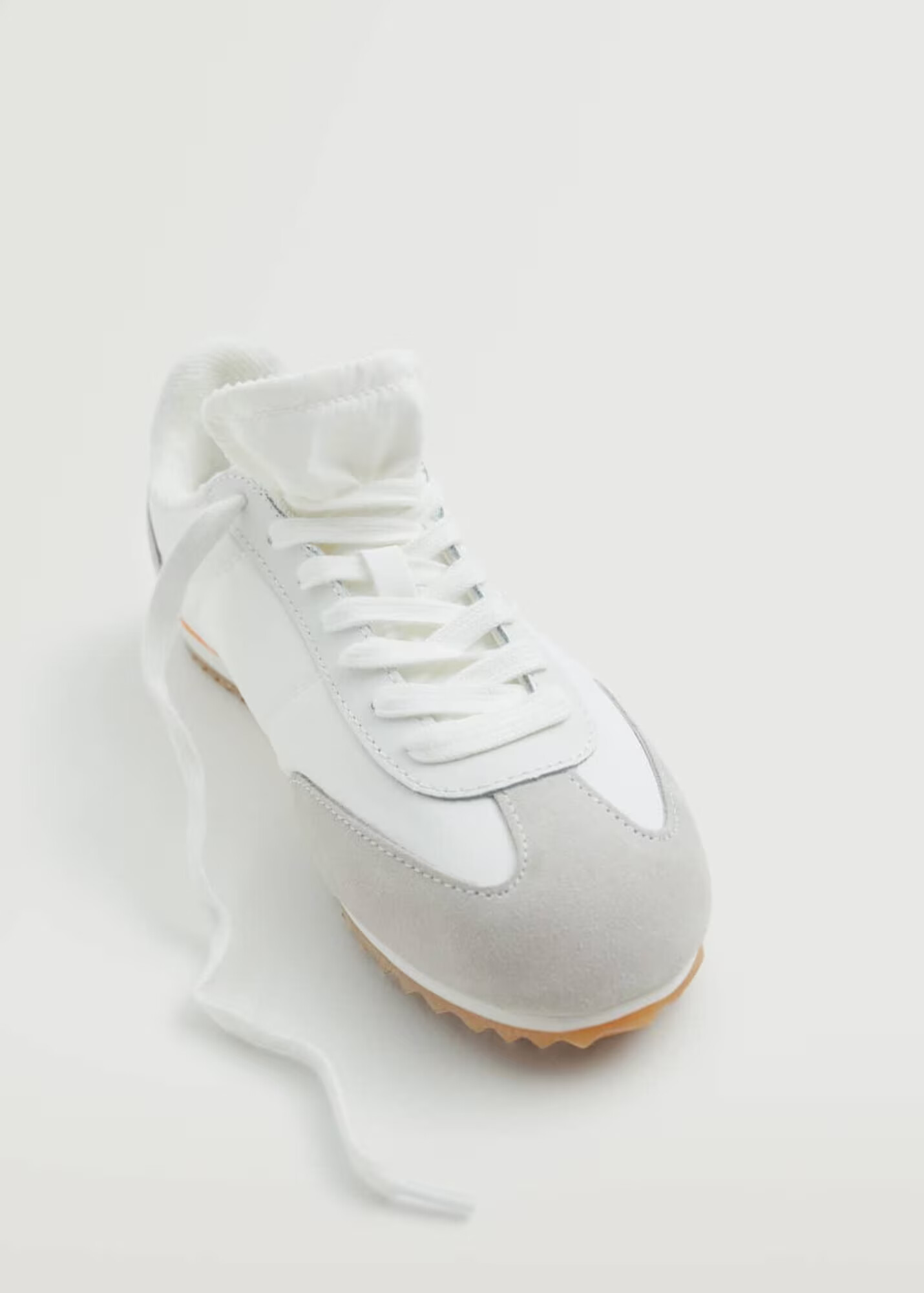 MANGO Sneaker low gri deschis / alb - Pled.ro