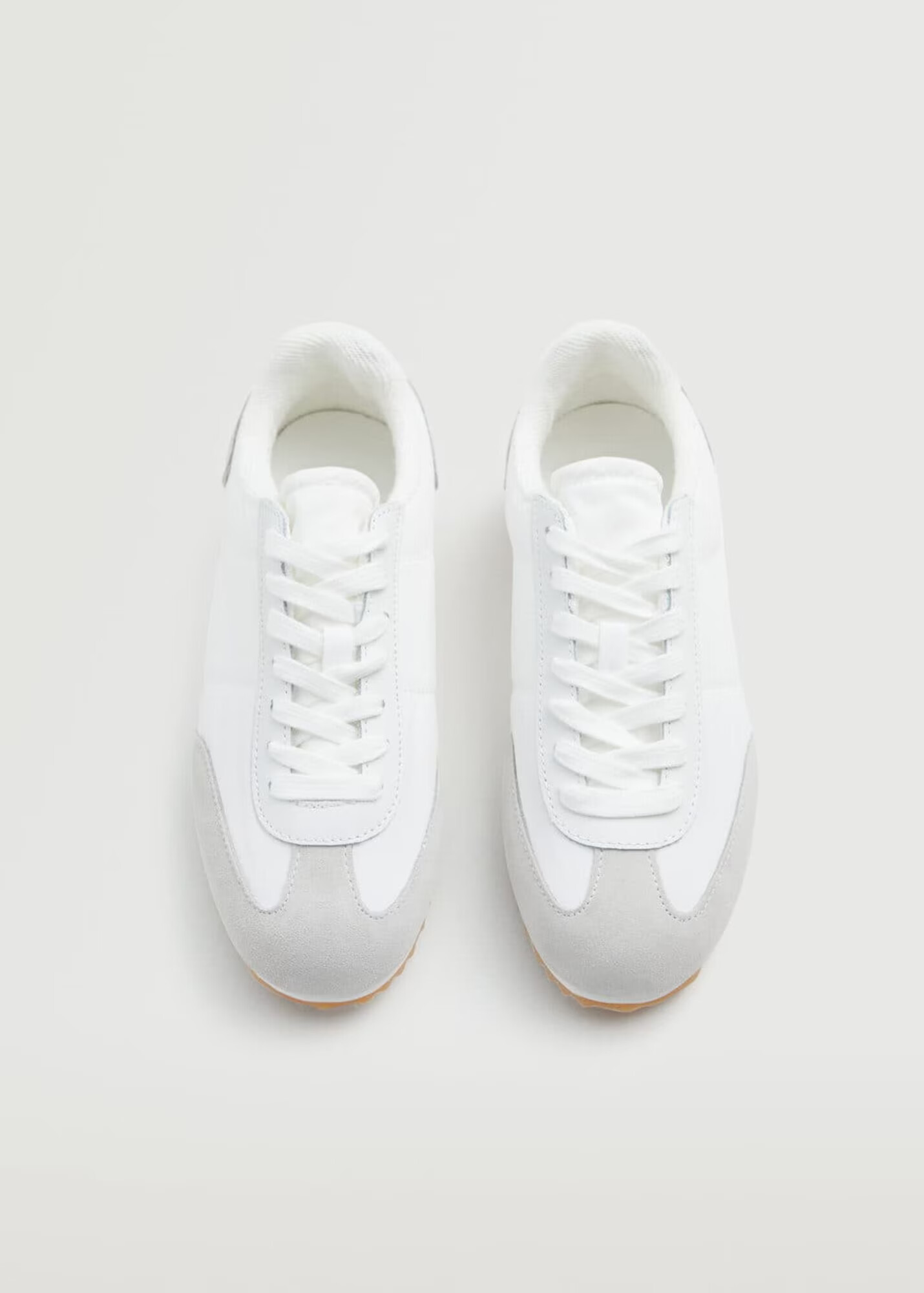 MANGO Sneaker low gri deschis / alb - Pled.ro