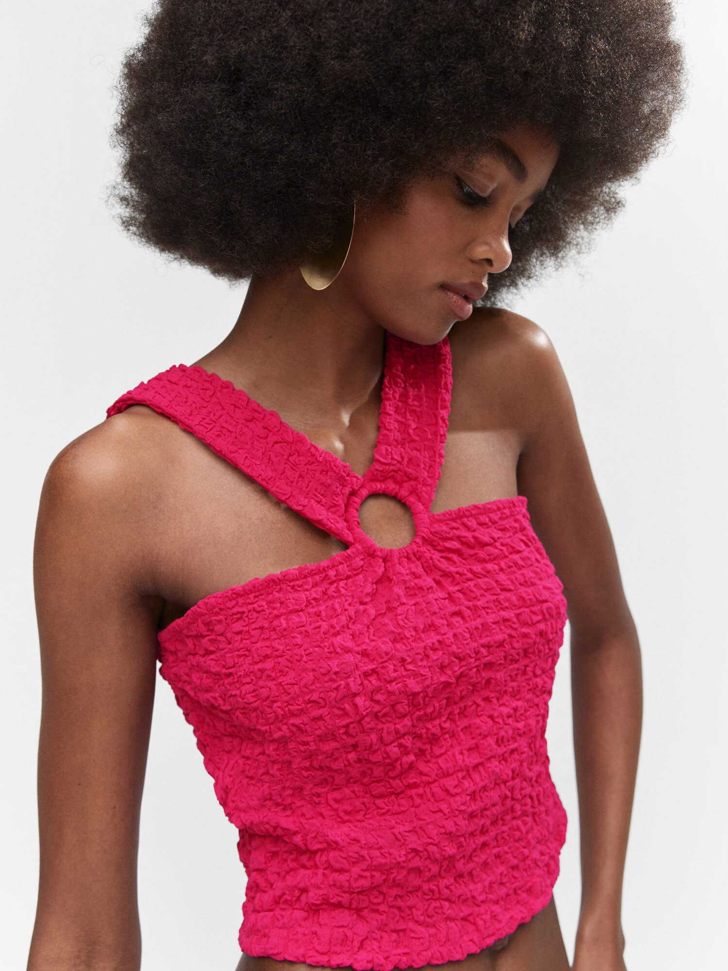 MANGO Top 'CAREY' fucsia - Pled.ro