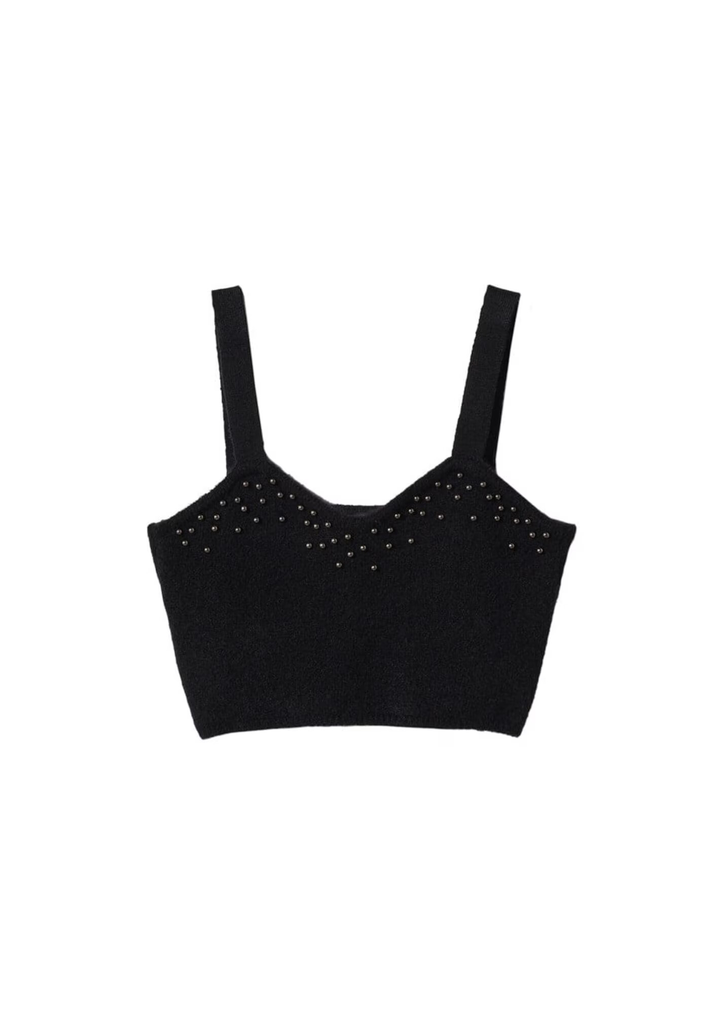 MANGO Top 'constela' gri metalic / negru - Pled.ro