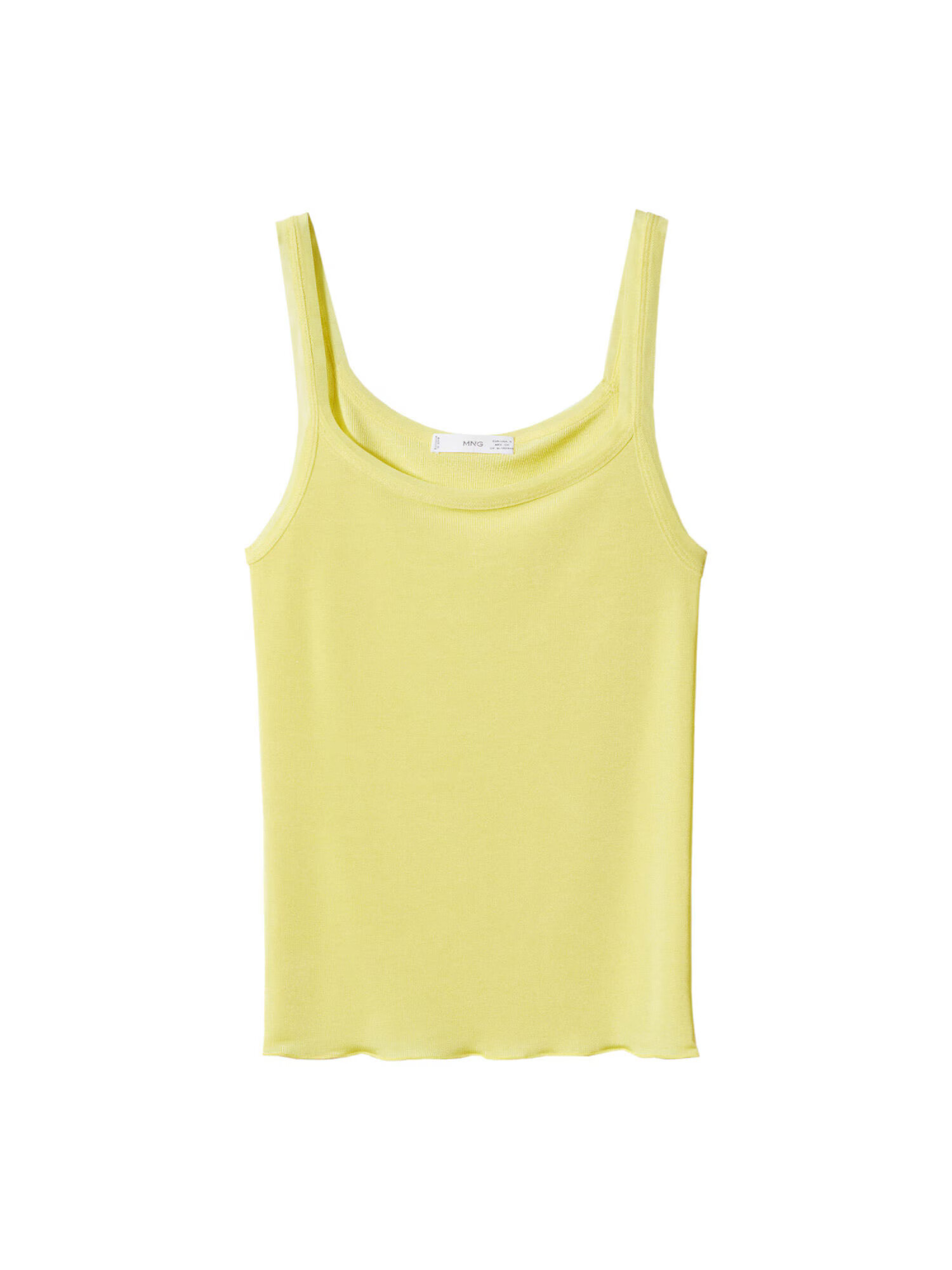 MANGO Top 'DOC' galben citron - Pled.ro