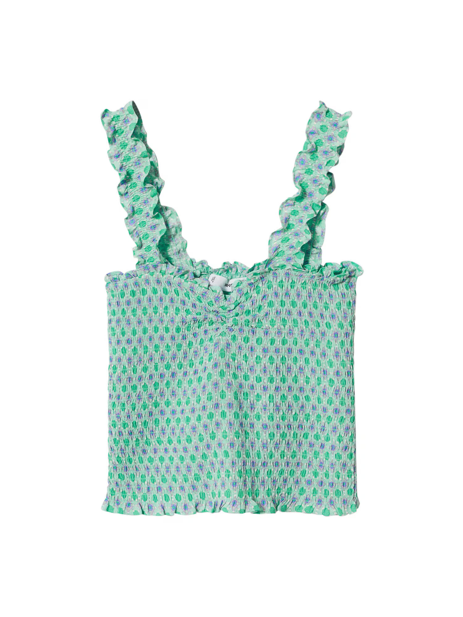 MANGO Top 'KISS' verde pastel / mai multe culori - Pled.ro