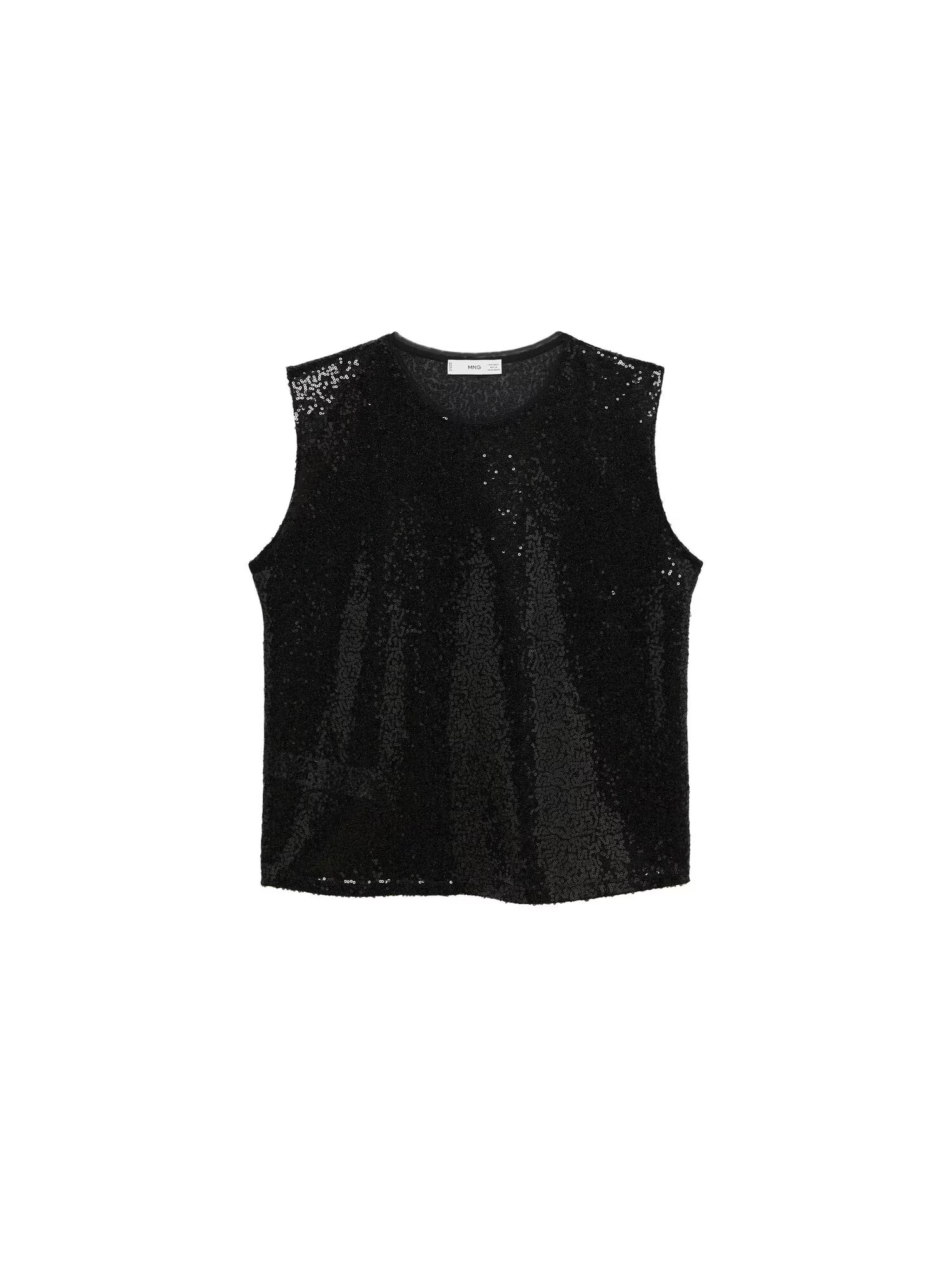 MANGO Top 'LENTEPAD' negru - Pled.ro