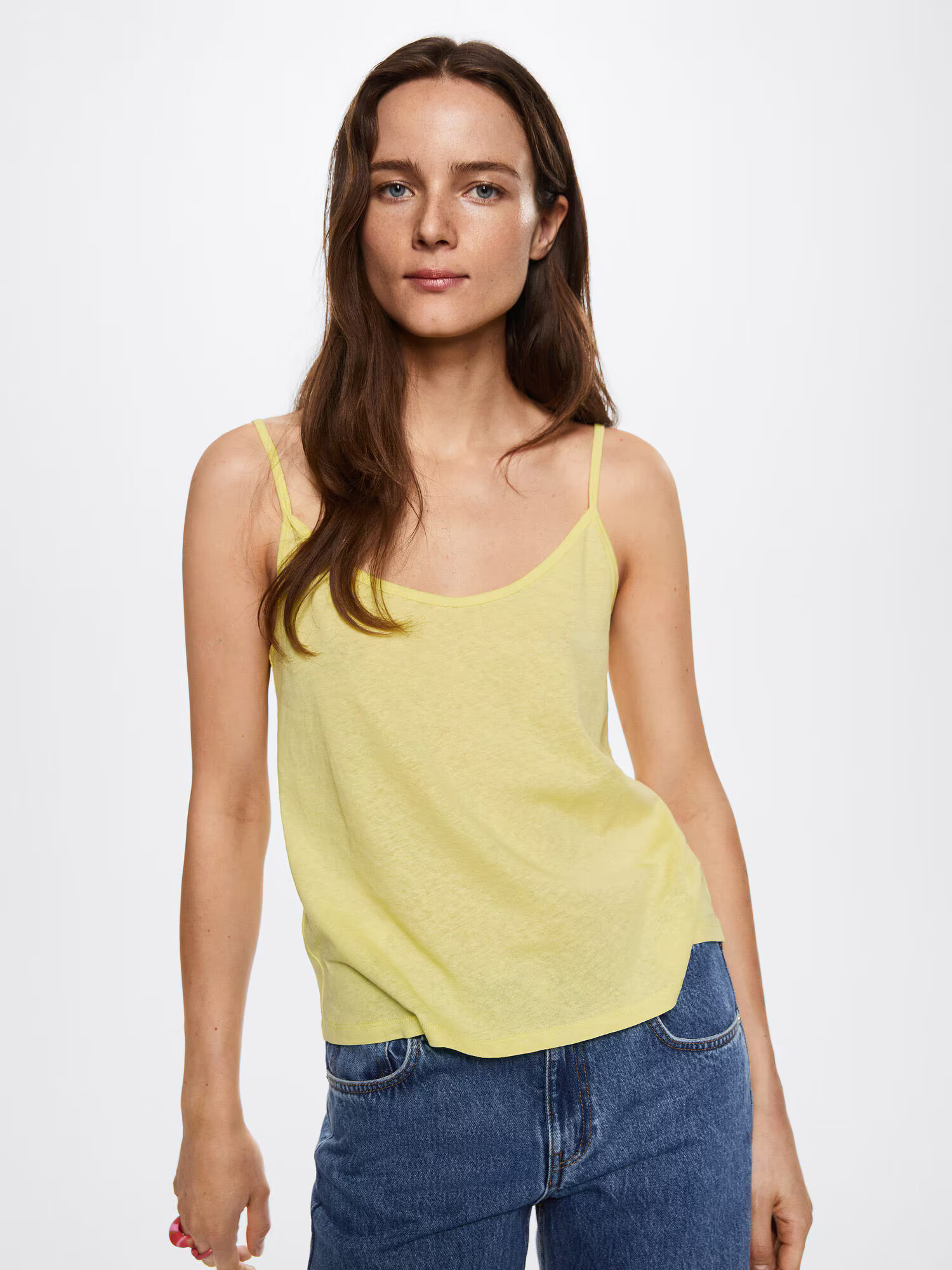 MANGO Top 'LIDAS' galben pastel - Pled.ro