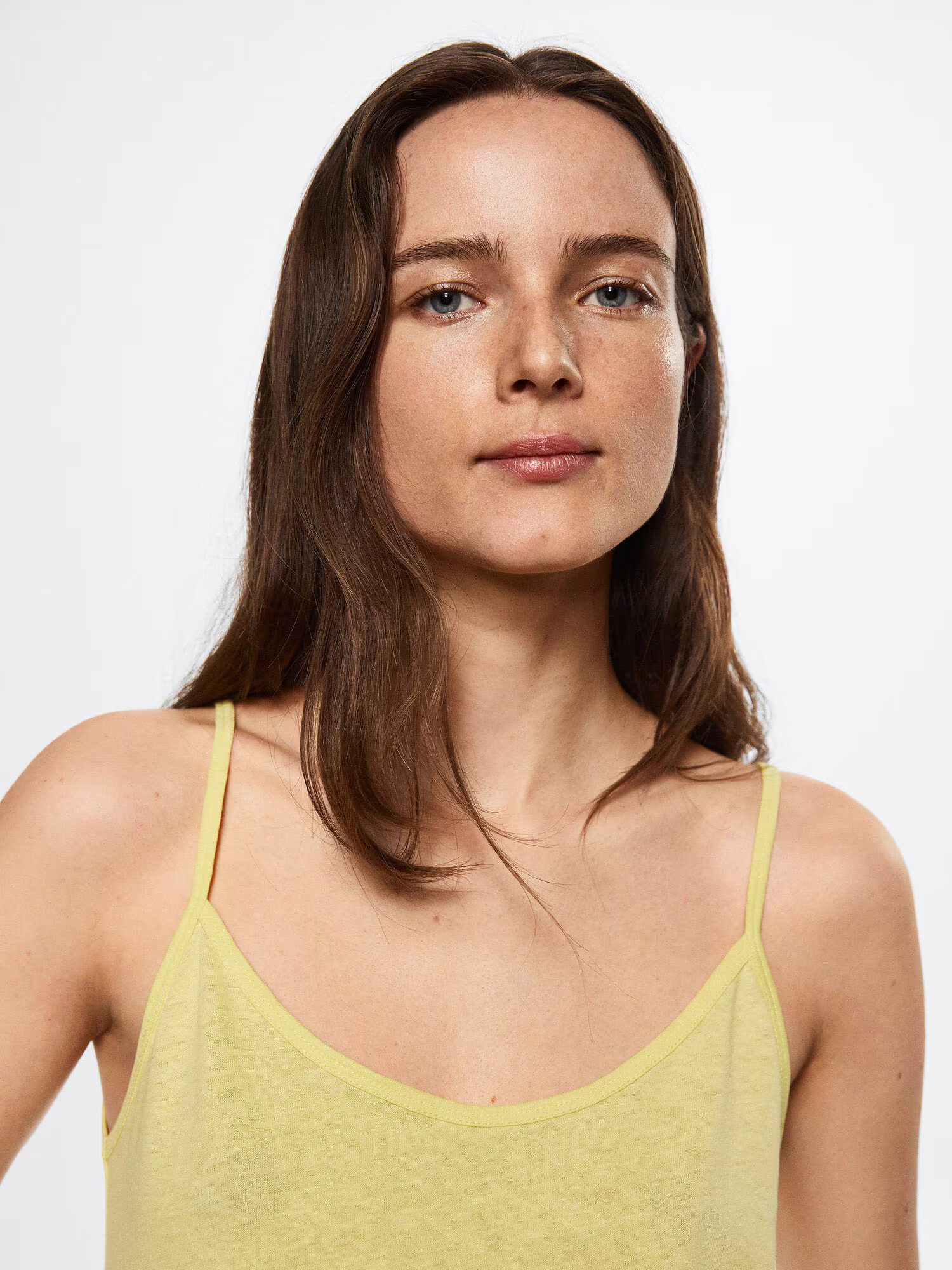 MANGO Top 'LIDAS' galben pastel - Pled.ro