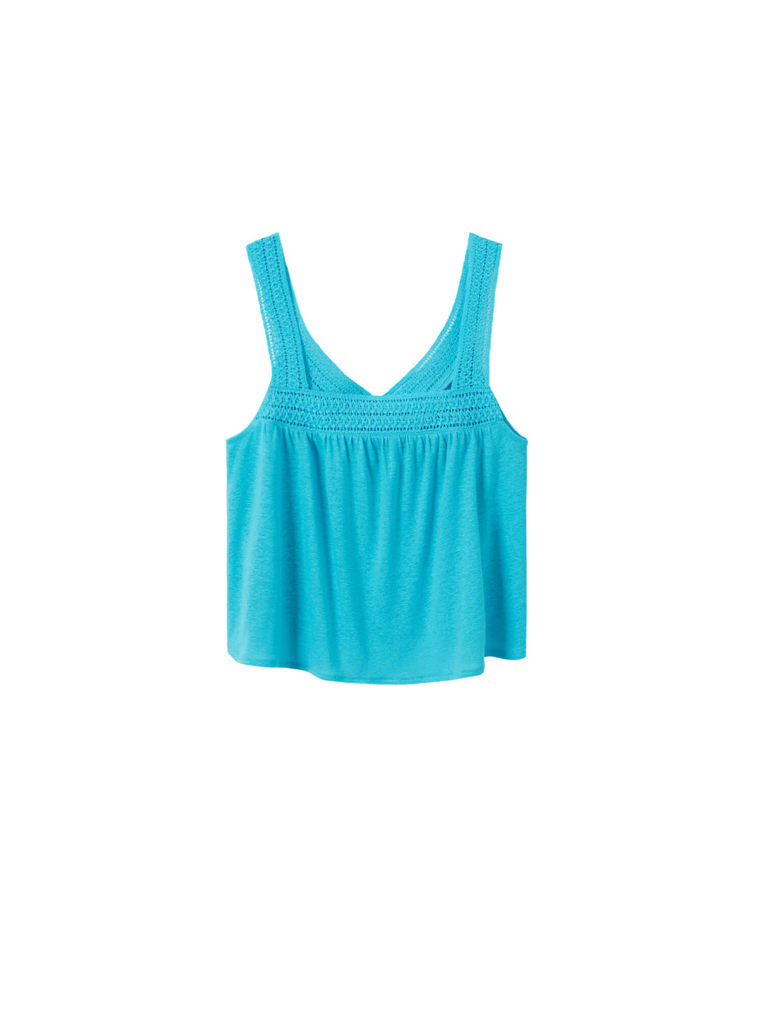 MANGO Top 'MILEY' azur - Pled.ro